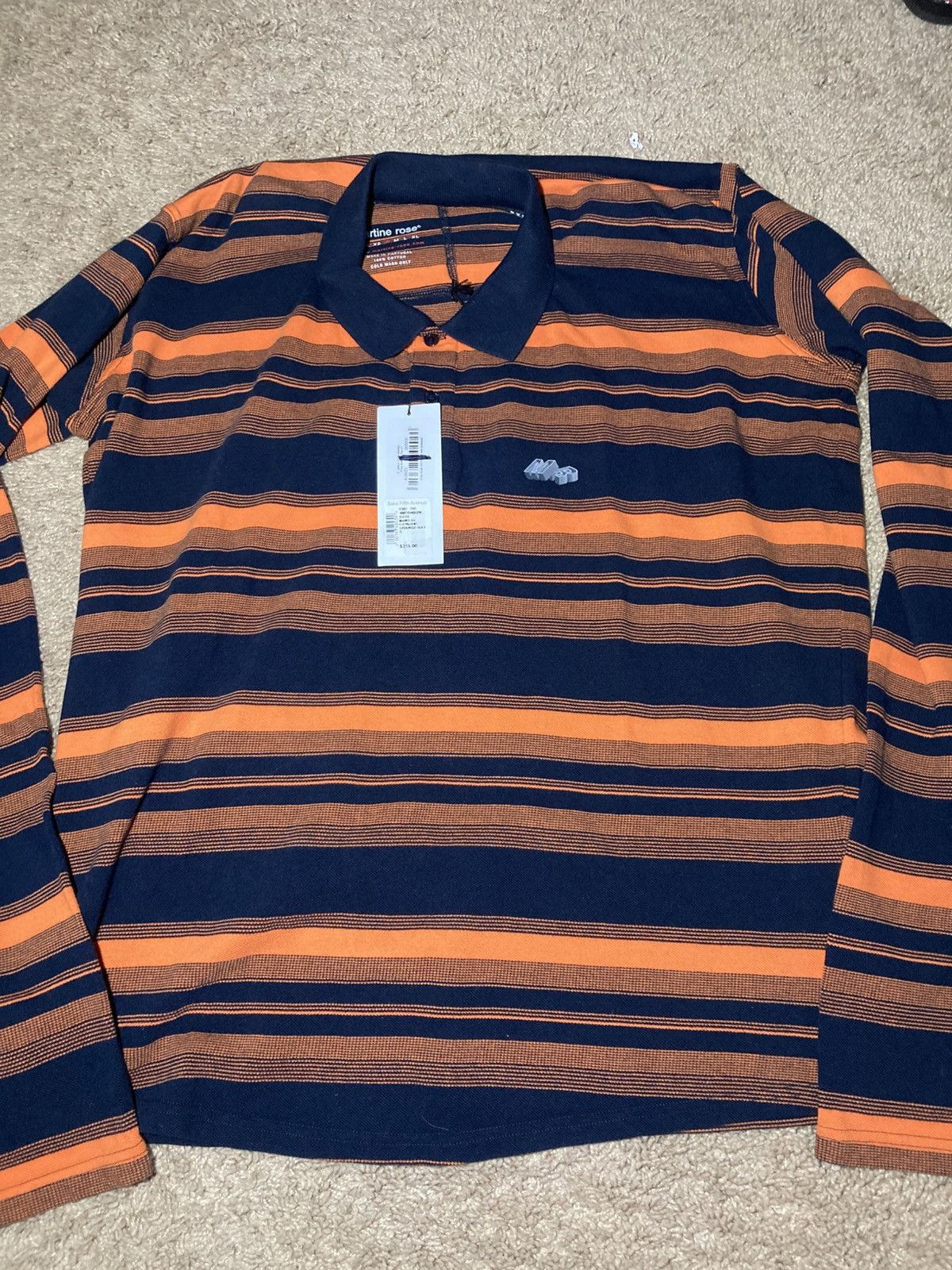 Martine Rose New AW23 Martine Rose Pulled Stretched Striped Polo Shirt MR Size US S / EU 44-46 / 1 - 4 Thumbnail