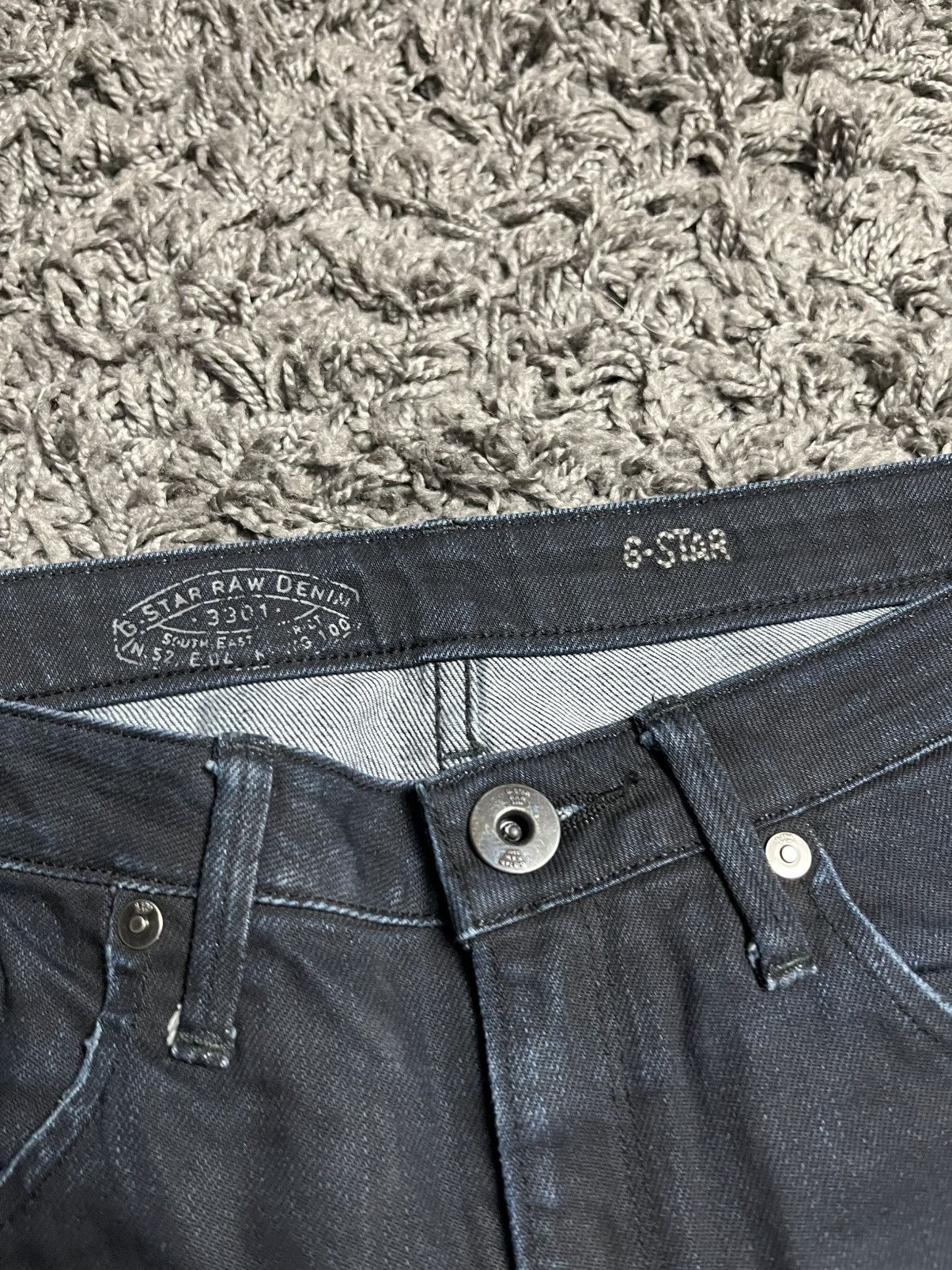 G-Star G-Star Raw Arc 3D Slim Jeans Dark Aged / Black Waxed Denim Size US 30 / EU 46 - 6 Thumbnail