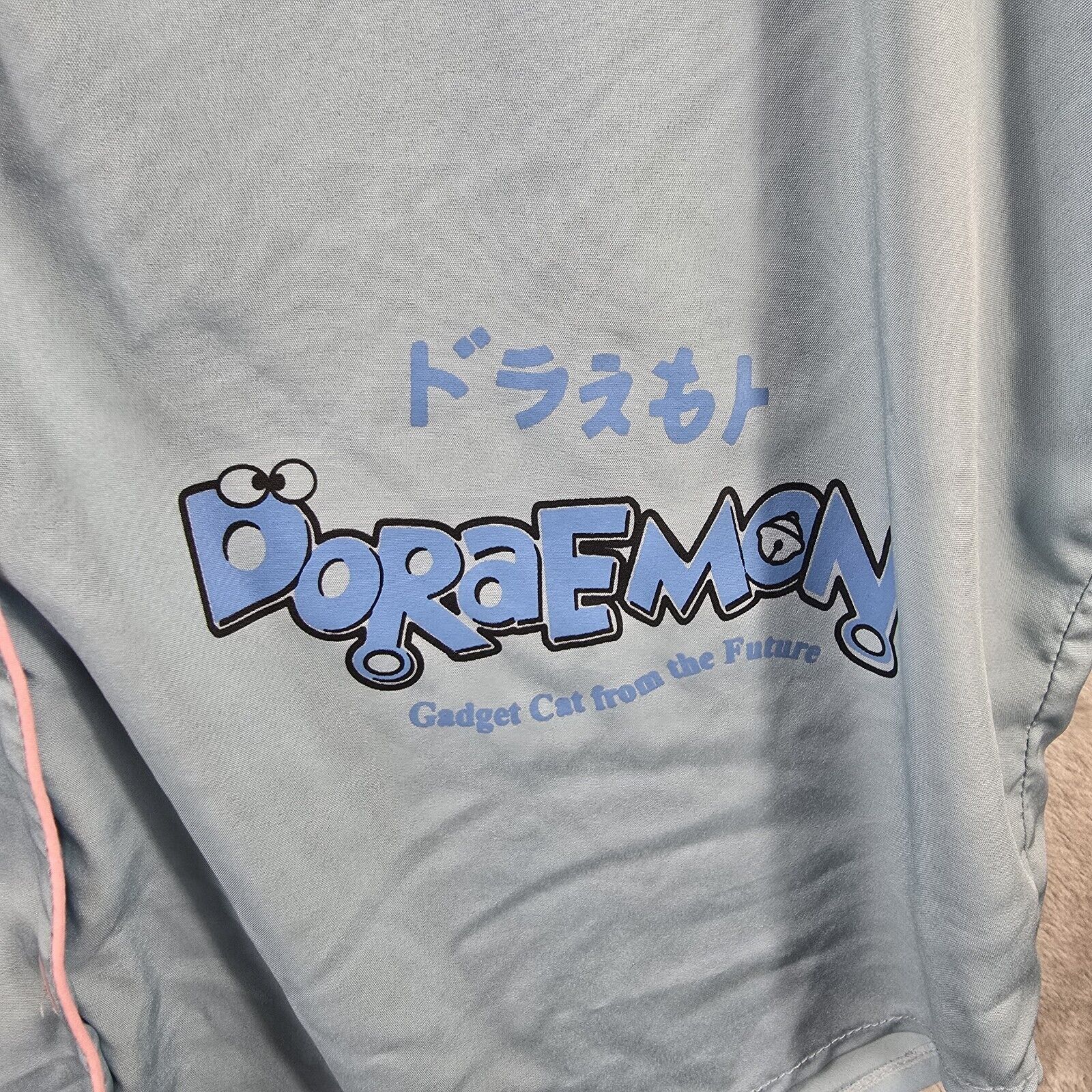 Other Doraemon Manga Anime Robotic Cat Shirt Sleep Wear Button Dwn Size ONE SIZE - 5 Thumbnail