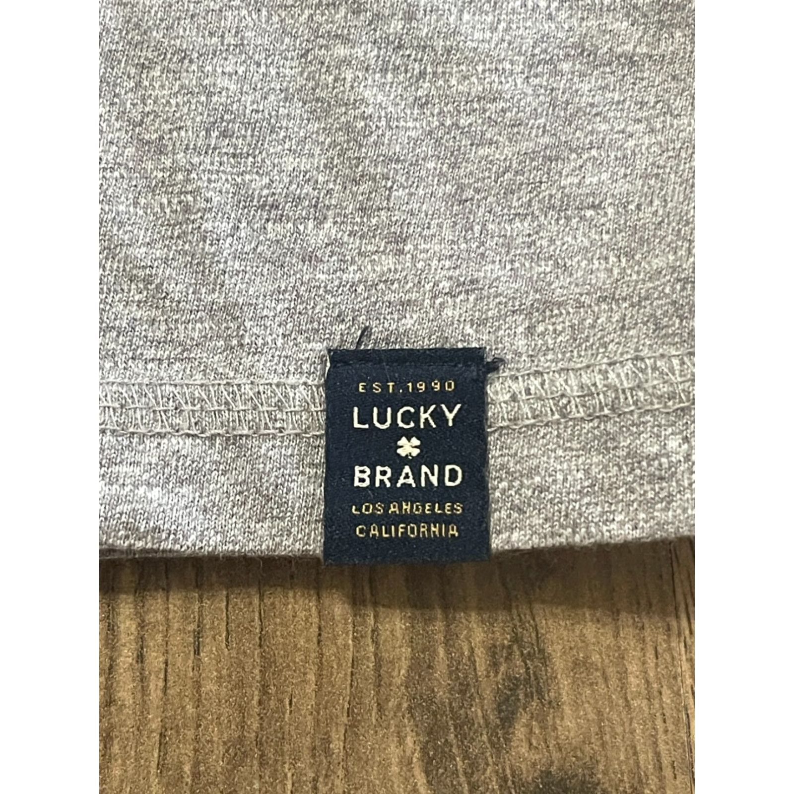 Lucky Brand Lucky Brand Shirt, Men’s XL, Gray, Long Sleeve, Henley Style, Regular Fit, T-Shirt, Vintage No, Men’s Shirts Size US XL / EU 56 / 4 - 4 Thumbnail