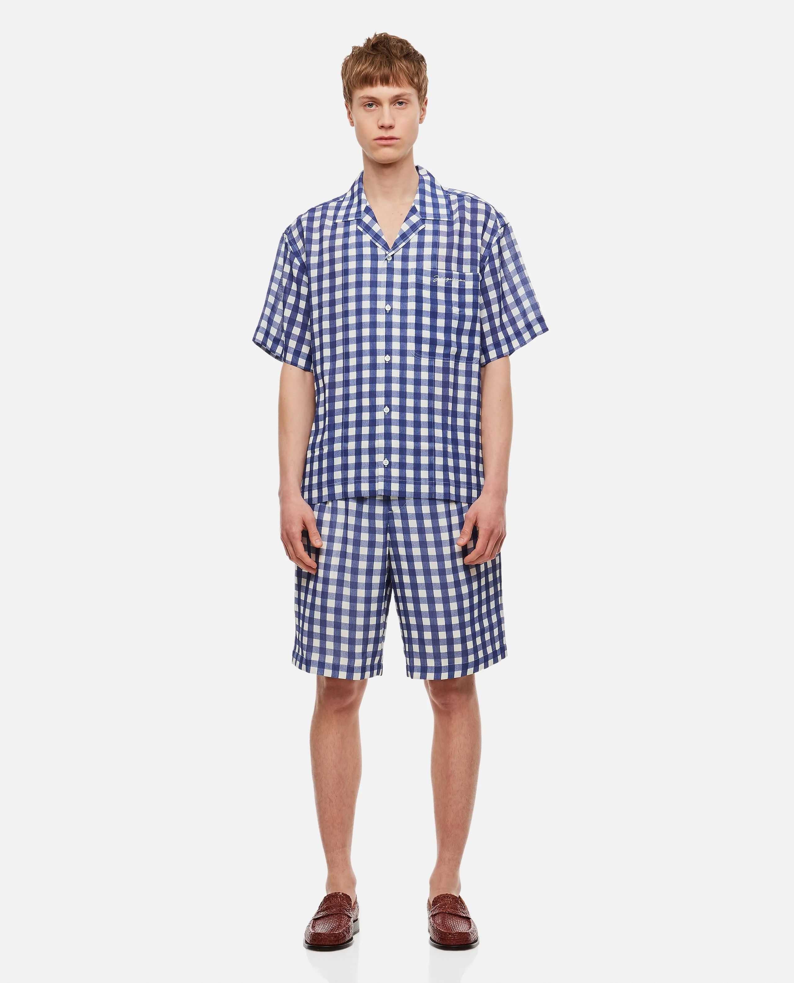 Jacquemus o1mle0424 Gelati Shorts in Blue/White Size US 34 / EU 50 - 7 Thumbnail