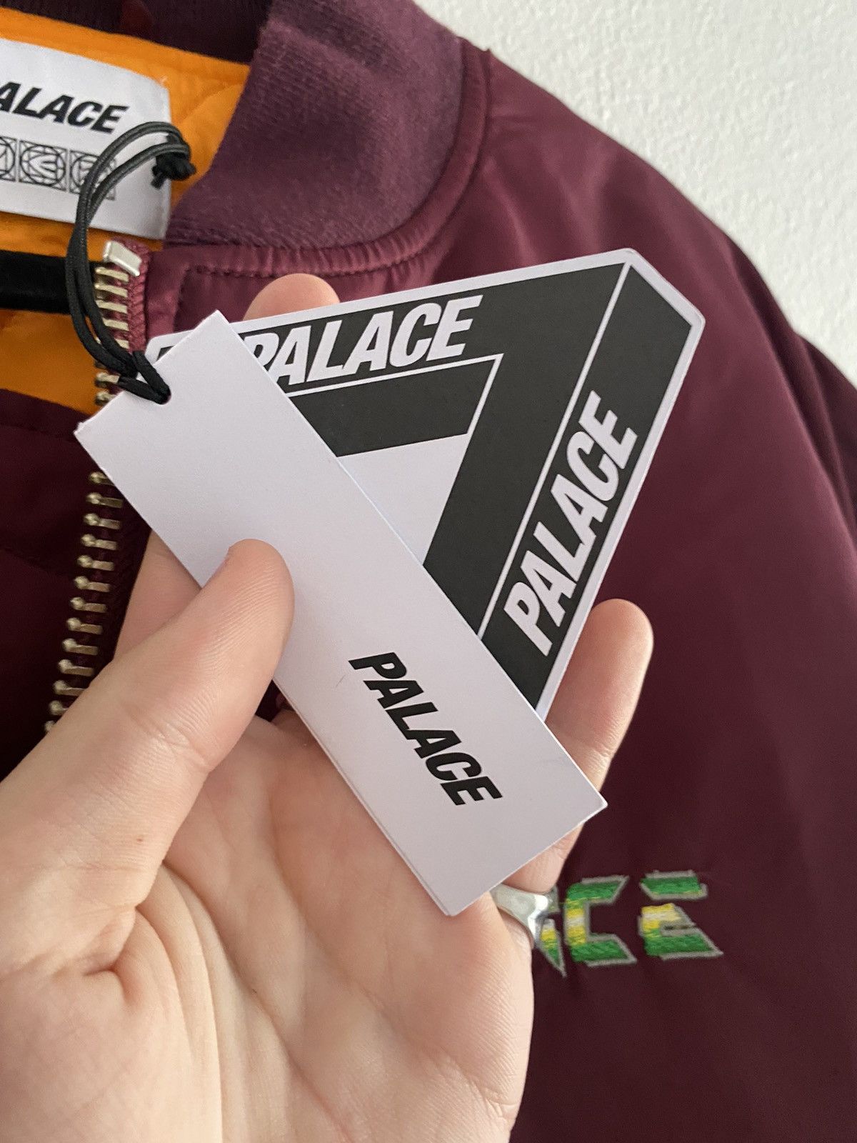 Palace x PEZ “Pezman” MA-1 Bomber – FW21 - Burgundy