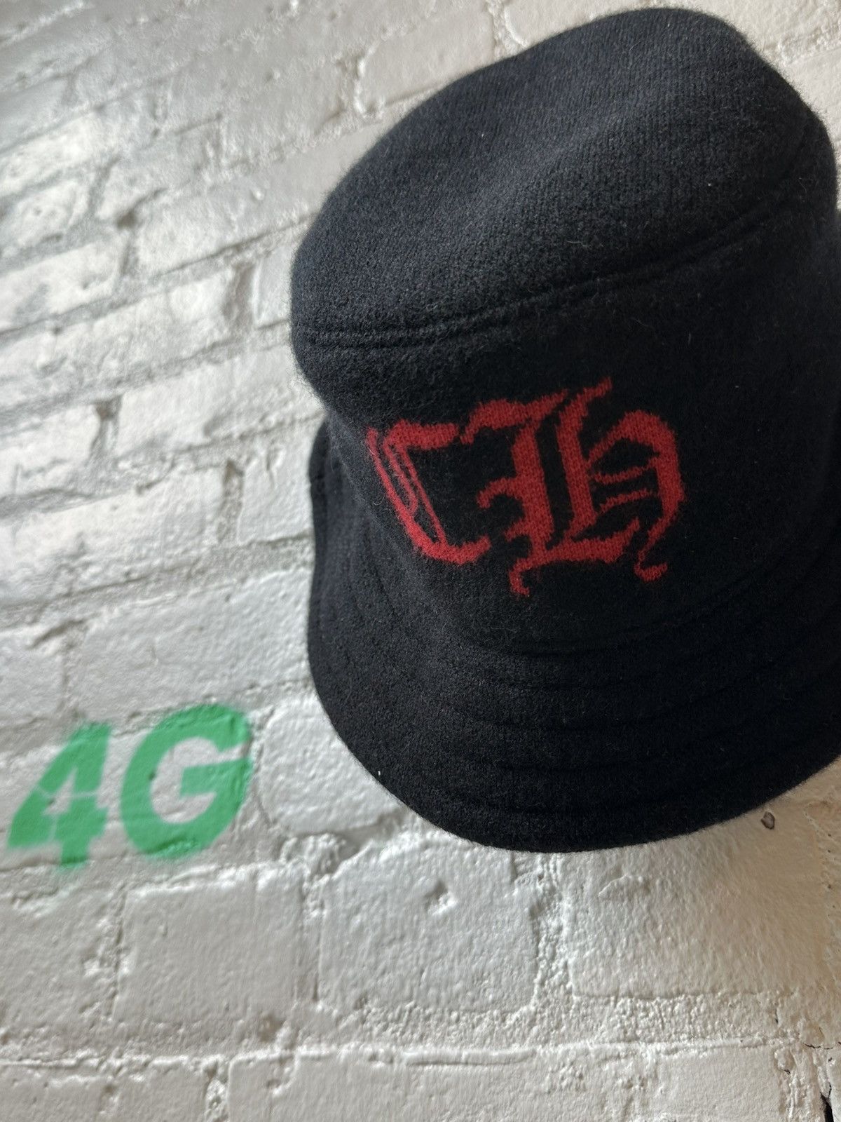 Chrome Hearts CHROME HEARTS CASHMERE CH BUCKET HAT Size ONE SIZE - 3 Thumbnail