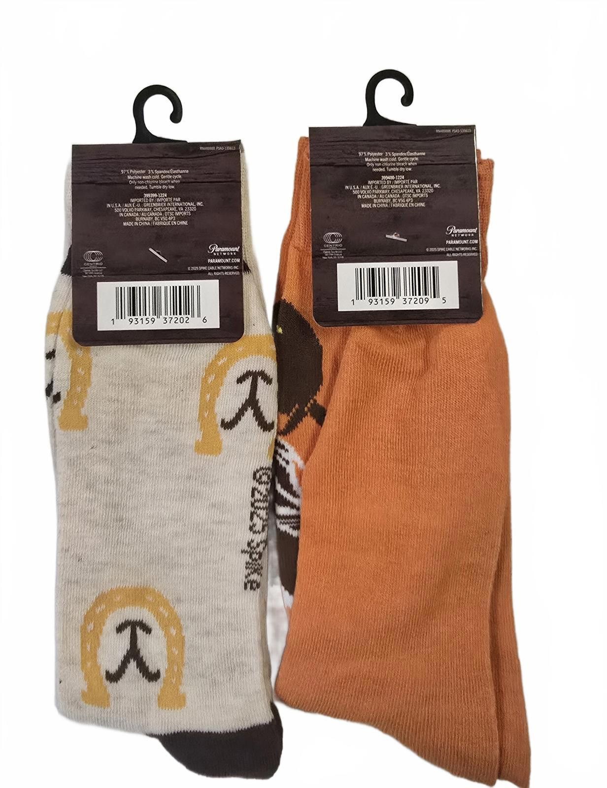 Designer Yellowstone (Paramount) 2 pk Socks Size ONE SIZE - 2 Thumbnail