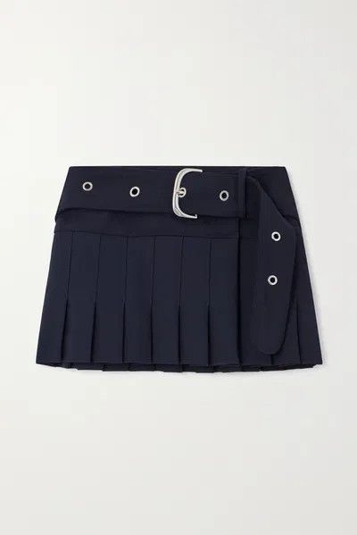 Off-White o1y1225 Mini Skirt in Midnight Blue Size 26" / US 2 / IT 38 - 1 Thumbnail