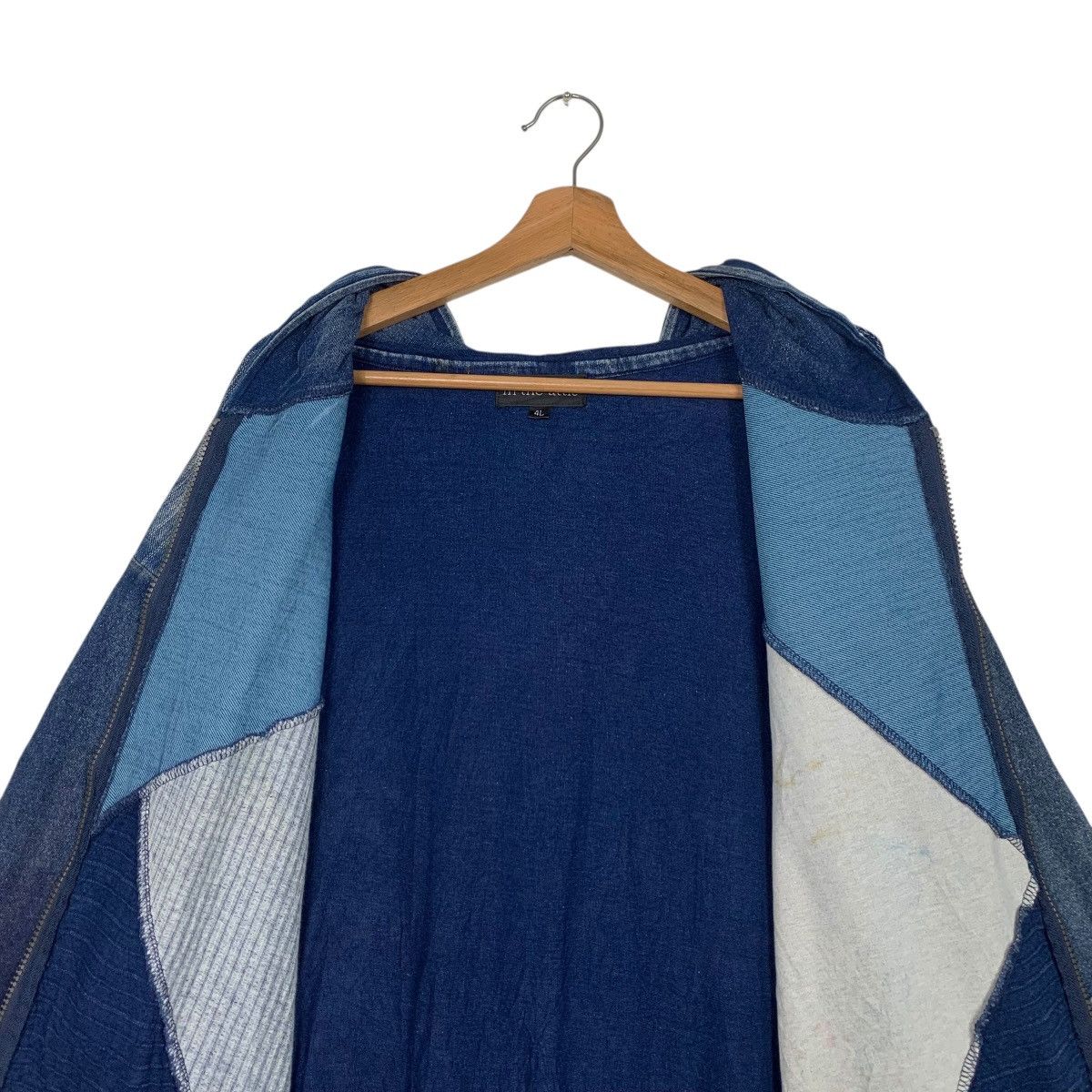 In The Attic IN THE ATTIC Jeans Short Sleeve Hoodie Jacket #2928-C132 Size US XXL / EU 58 / 5 - 14 Thumbnail