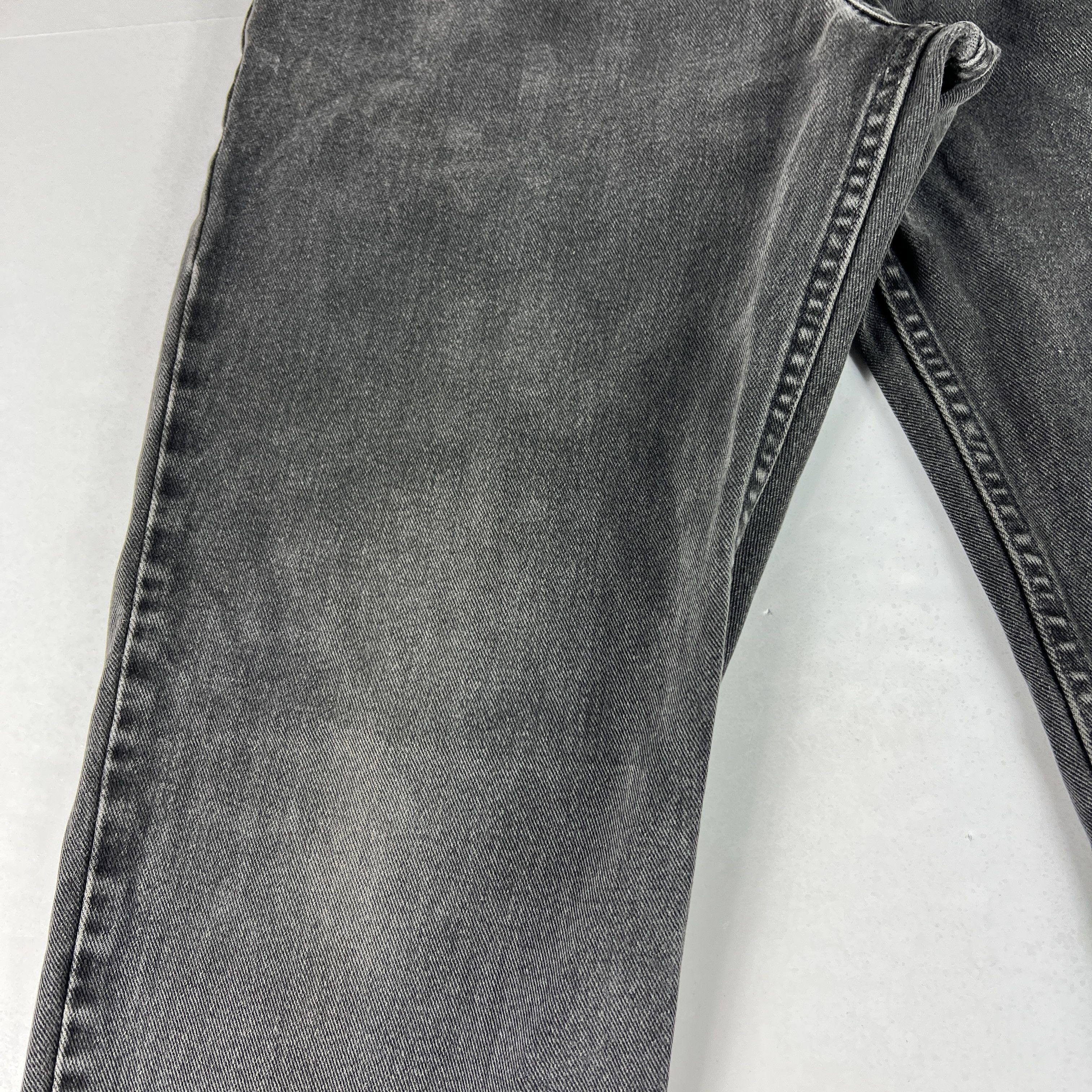 Levi's Y2K Levi's Jeans 550 Relaxed Black Faded Cotton Denim USA Size US 34 / EU 50 - 6 Thumbnail