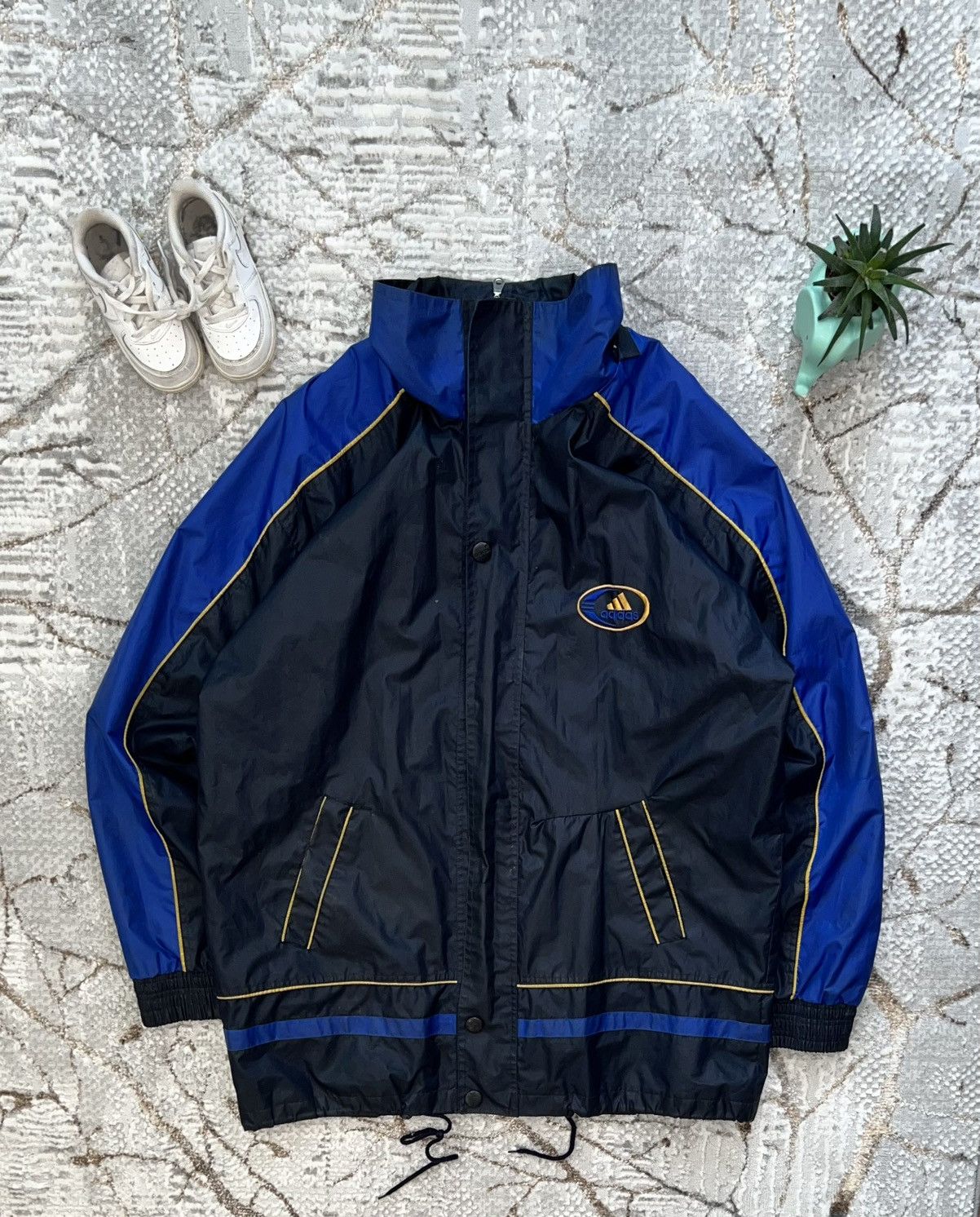 Adidas × Vintage ADIDAS 90S VINTAGE NYLON TRACK JACKET OVERSIZE WINDBREAKER Size US M / EU 48-50 / 2 - 1 Thumbnail