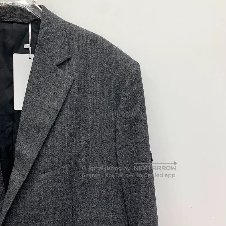 Balenciaga Balenciaga Dark Gray Striped Wool Reversible Single Breast Size US S / EU 44-46 / 1 - 3 Thumbnail