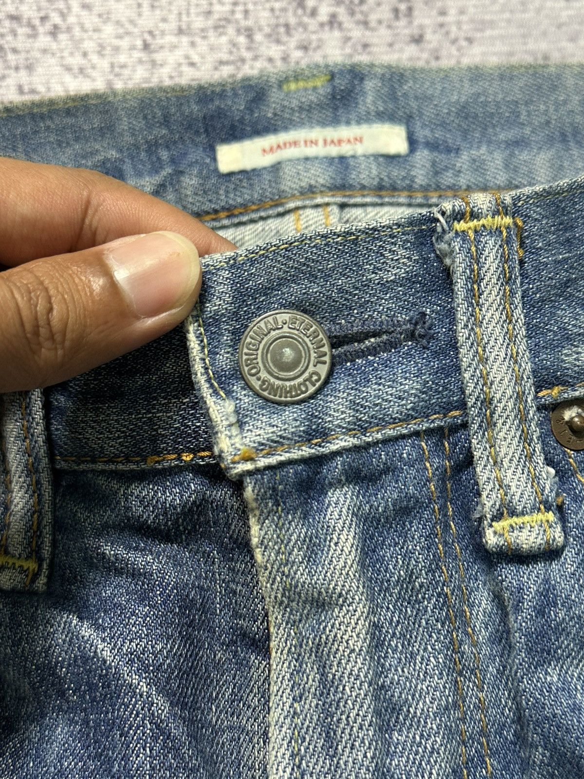 Sugar Cane Vintage Eternal Clawmark Faded Loose Baggy Jeans Size US 30 / EU 46 - 7 Thumbnail