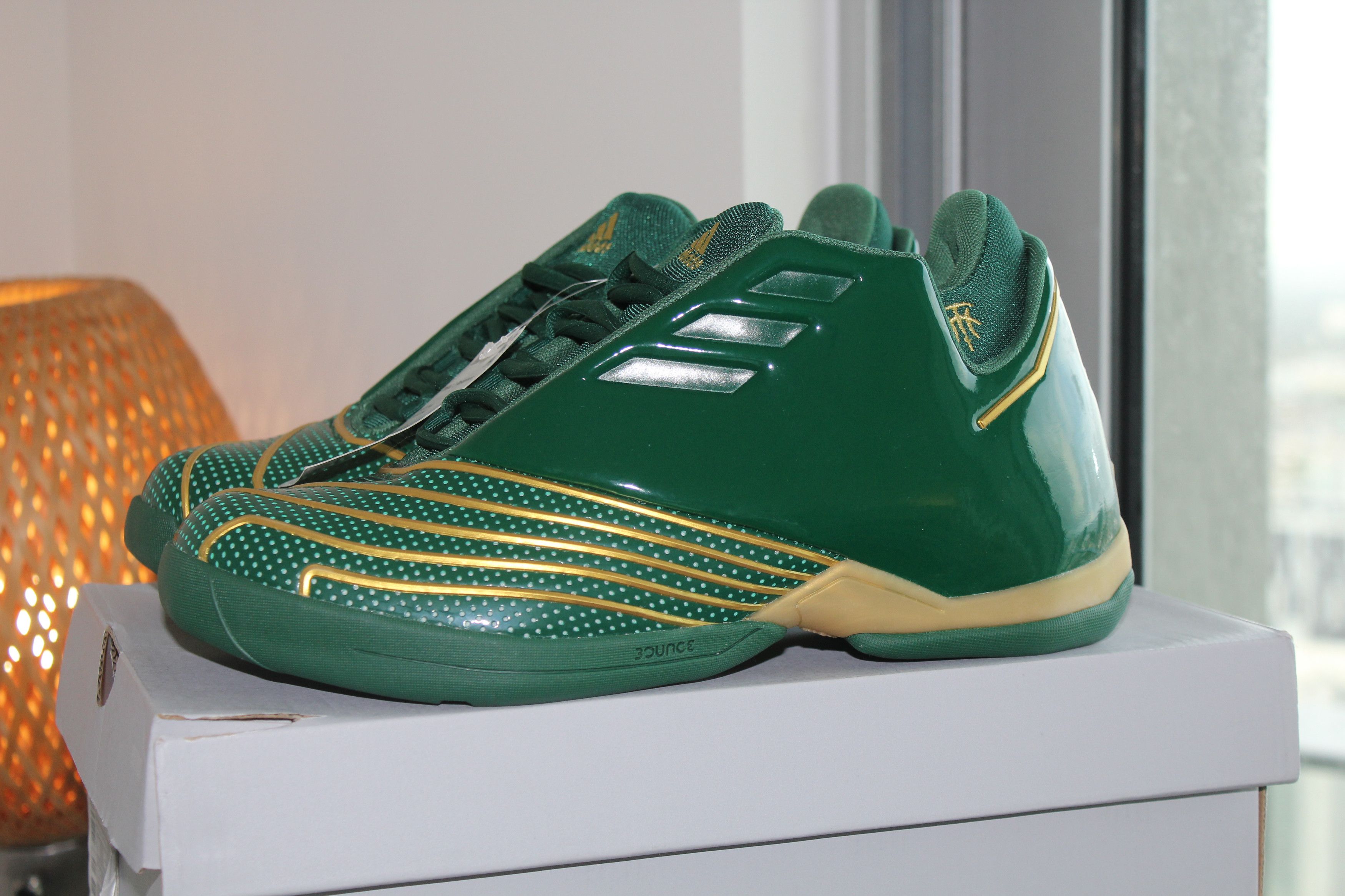 Adidas Adidas T-Mac 2 Restomod Mid Green Gold Sneakers FY9931 Size US 7.5 / EU 40-41 - 2 Thumbnail