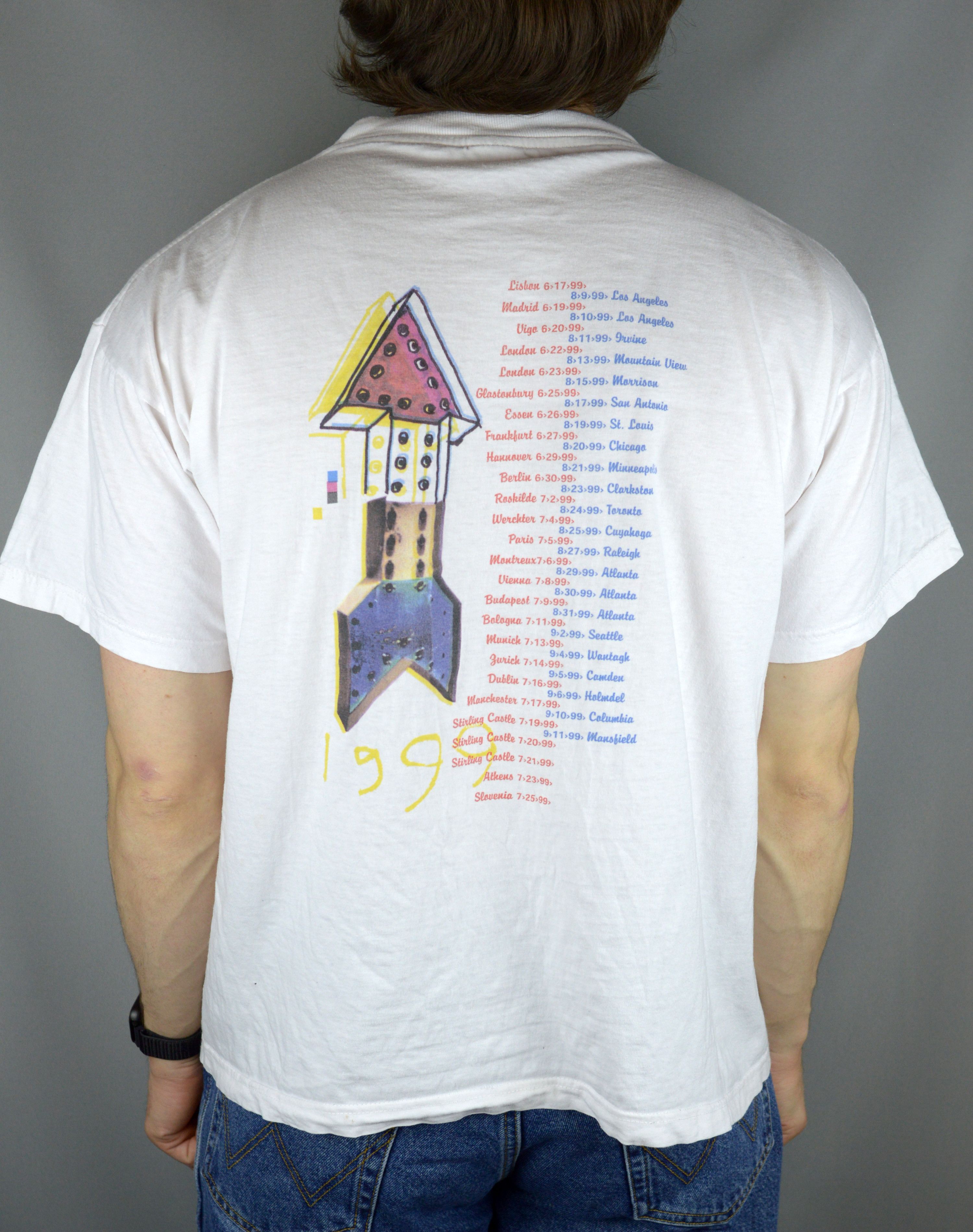 Vintage Vintage REM At Their Thunderous Best 1999 t shirt Size US L / EU 52-54 / 3 - 2 Thumbnail