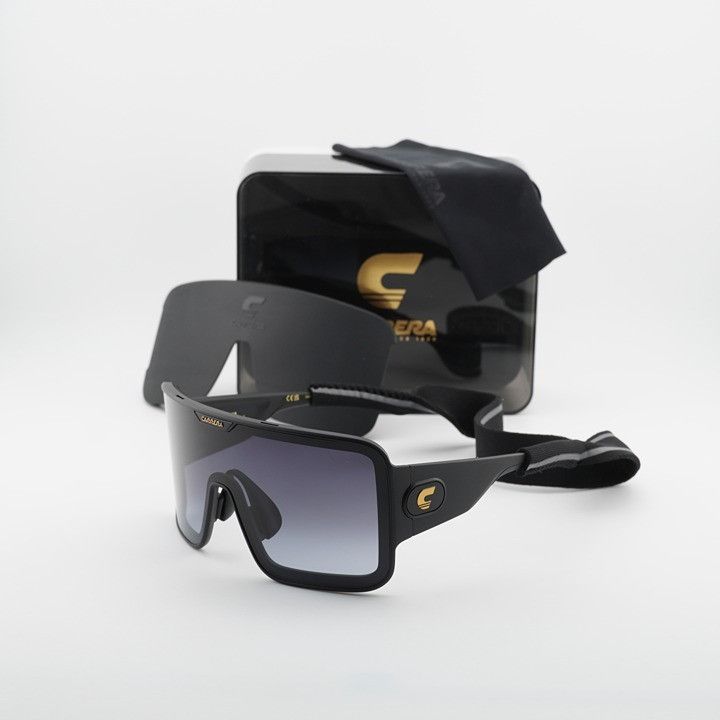 Carrera Carrera FLAGLAB 15 0003 9O Sunglasses Black Shield Frame Size ONE SIZE - 1 Thumbnail