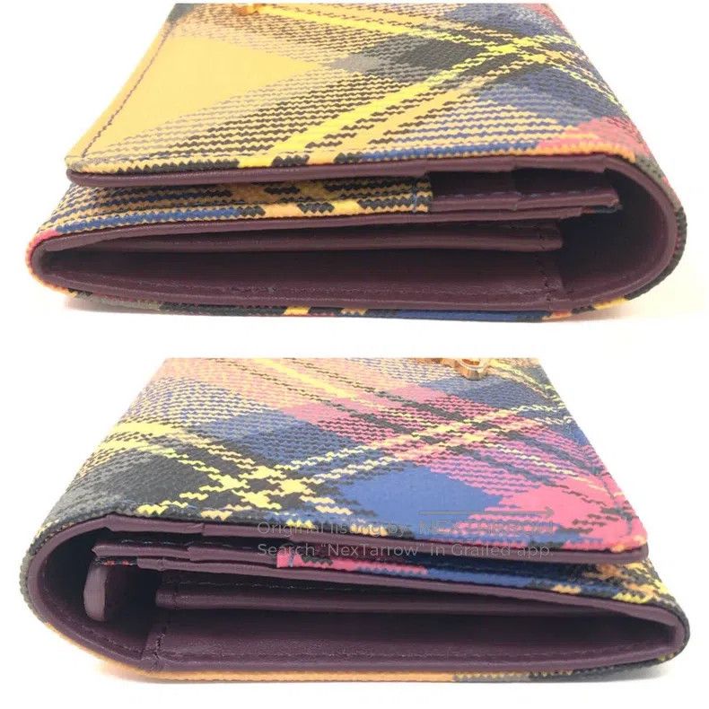 Vivienne Westwood Vivienne Westwood Plaid long wallet, Scottish plaid with y Size ONE SIZE - 4 Thumbnail