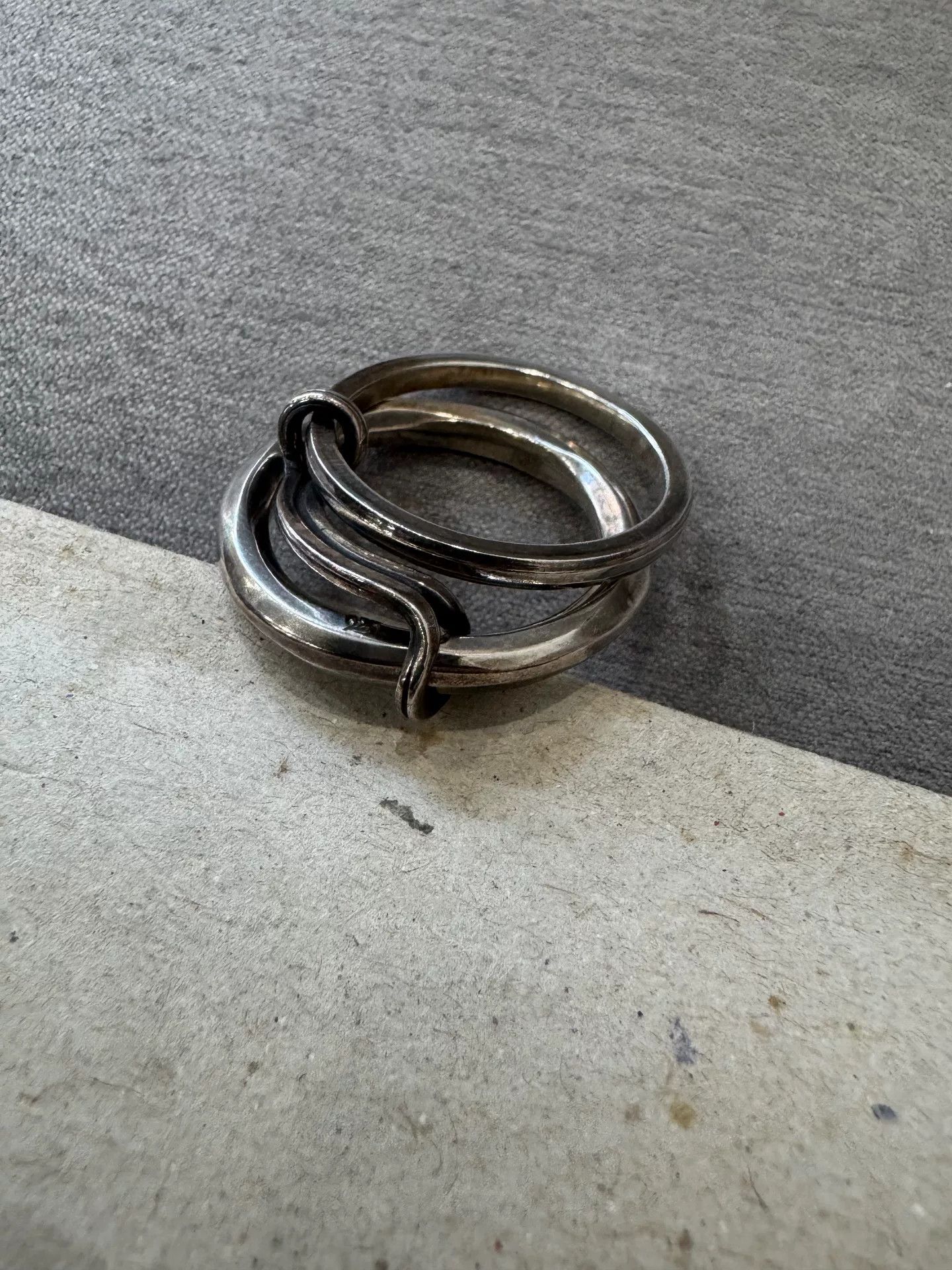 Werkstatt Munchen Silver Link Ring from Werkstatt Munchen Size ONE SIZE - 1 Thumbnail
