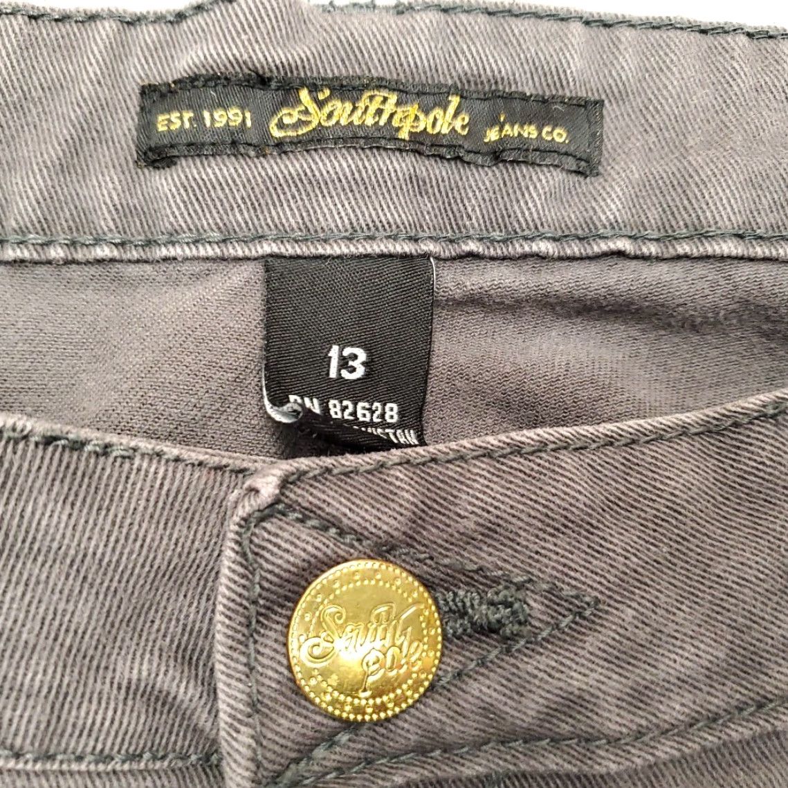 Southpole VINTAGE Southpole Jeans Womens 13 Gray Embroidered Pockets Casual Denim Pants Jeans (5-Pocket) Womens Size 34" / US 12 / IT 48 - 3 Thumbnail