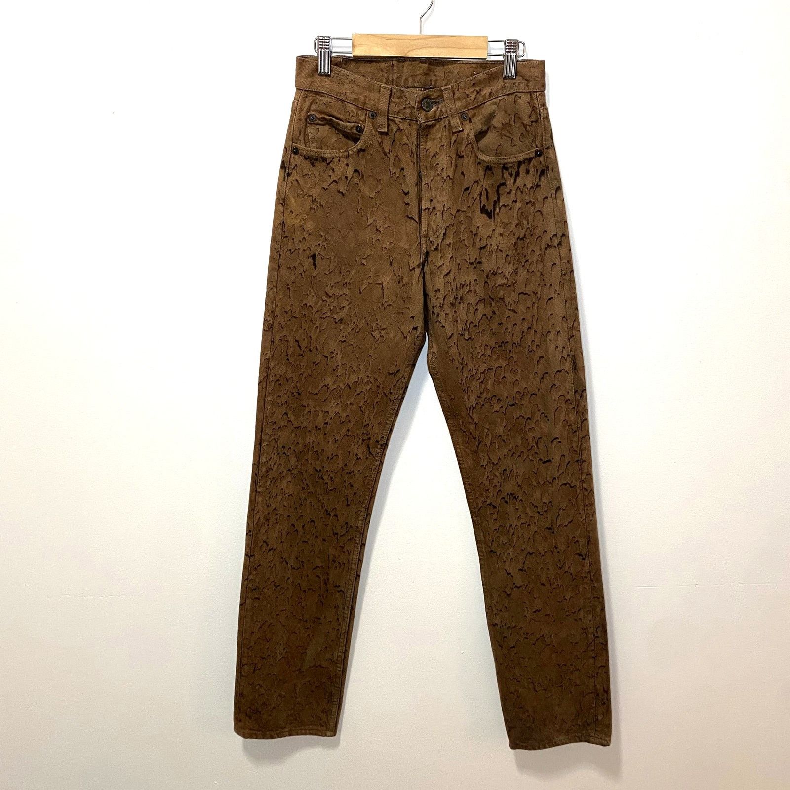 Levi's Vintage Levi's 501 Button Fly Denim Jeans Cheetah Print Size 26" / US 2 / IT 38 - 1 Thumbnail