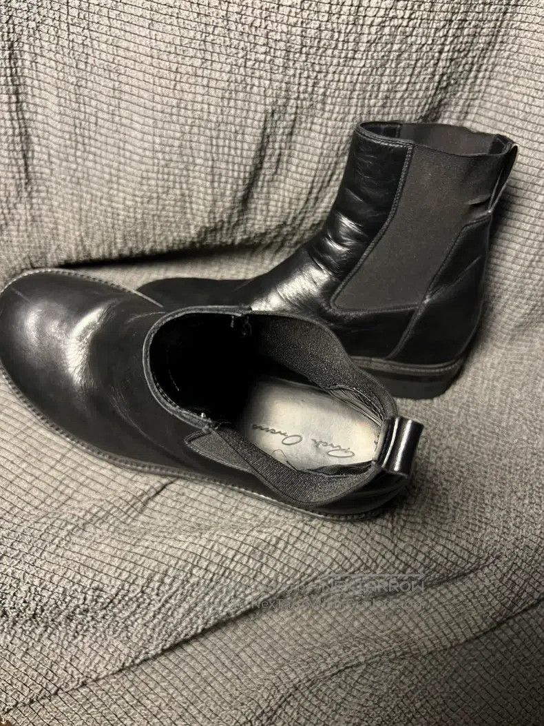 Rick Owens Rick Owens Wooden-soled round-toe cowhide boots Size US 7 / EU 40 - 7 Thumbnail