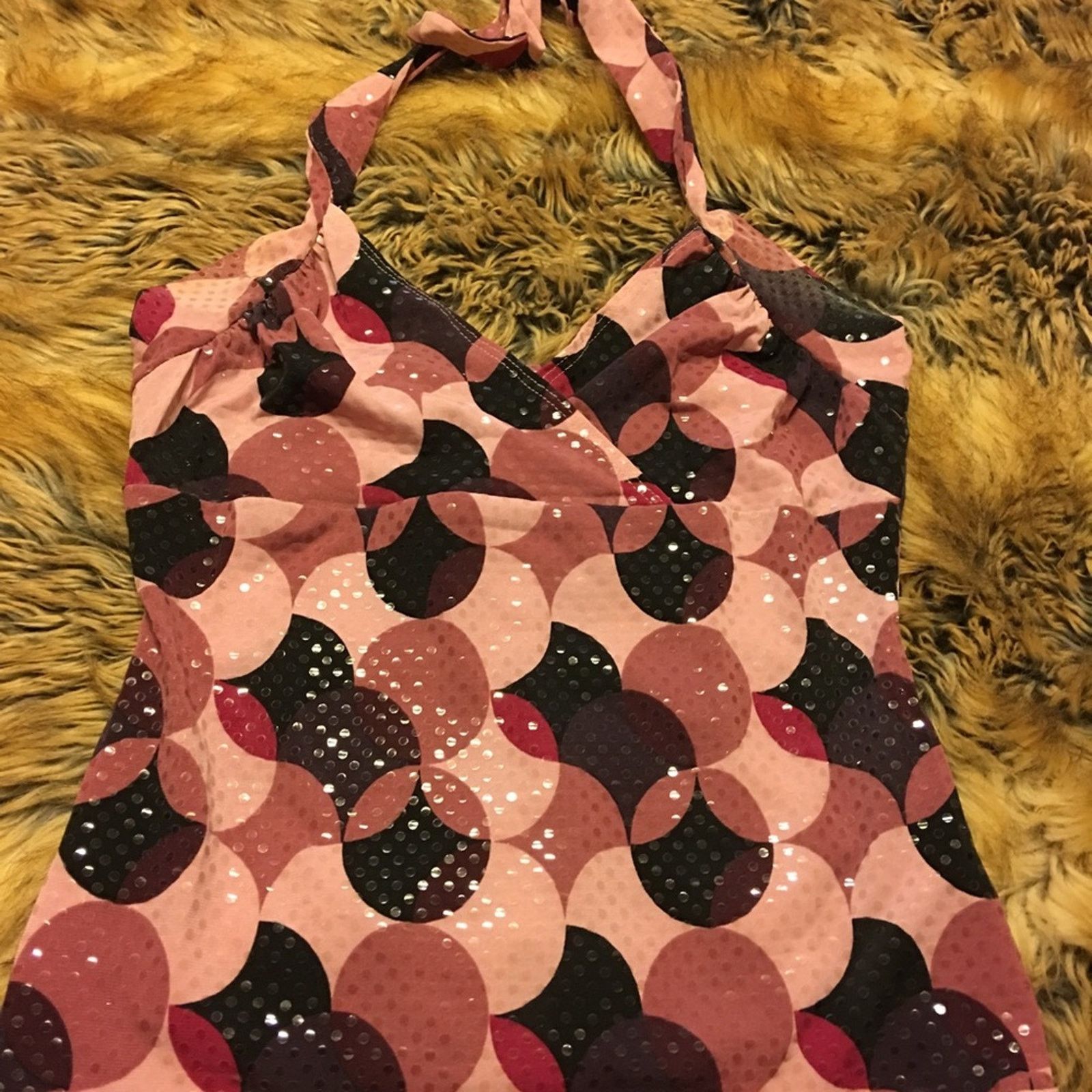 Other Venus retro pattern full sequin halter top Size S / US 4 / IT 40 - 4 Thumbnail