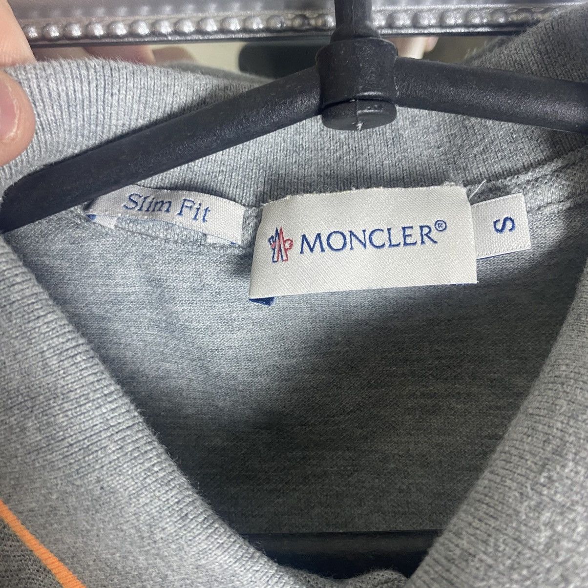 Moncler Polo Moncler grey t-shirt logo Size US S / EU 44-46 / 1 - 5 Thumbnail