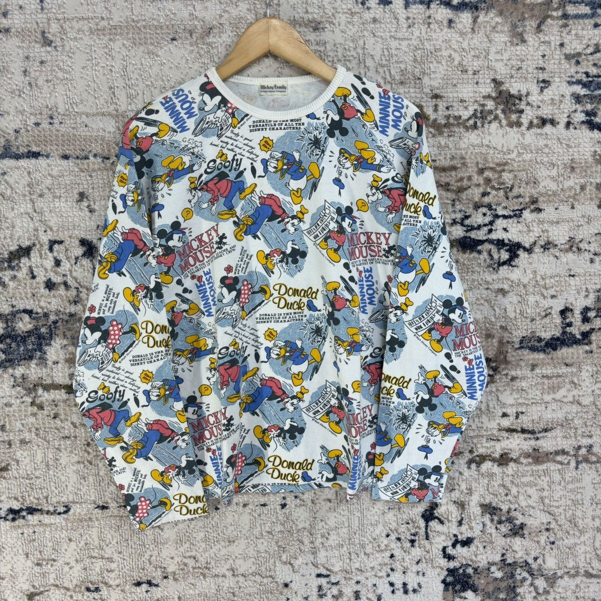 Disney × Mickey Mouse × Vintage Vintage Mickey Family by Walt Disney Long Sleeve Shirt Size US M / EU 48-50 / 2 - 1 Thumbnail