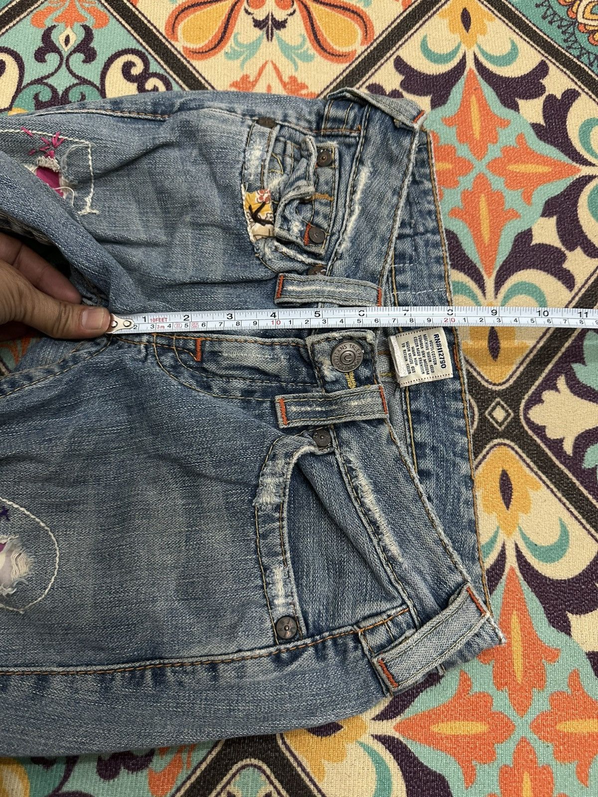 True Religion Vintage True Religion Woodstock Tour Patches Denim Pant Size US 26 / EU 42 - 18 Thumbnail