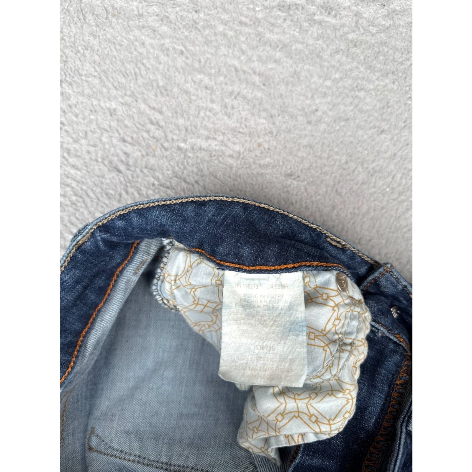 Lee Lee Jeans Women Jeans 6P Blue Denim Curvy Fit Bootcut Cotton Blend Mid Rise 28x31 5-Pocket Zipper Embroidered Machine Washable Vintage No Size 28" / US 6 / IT 42 - 7 Thumbnail