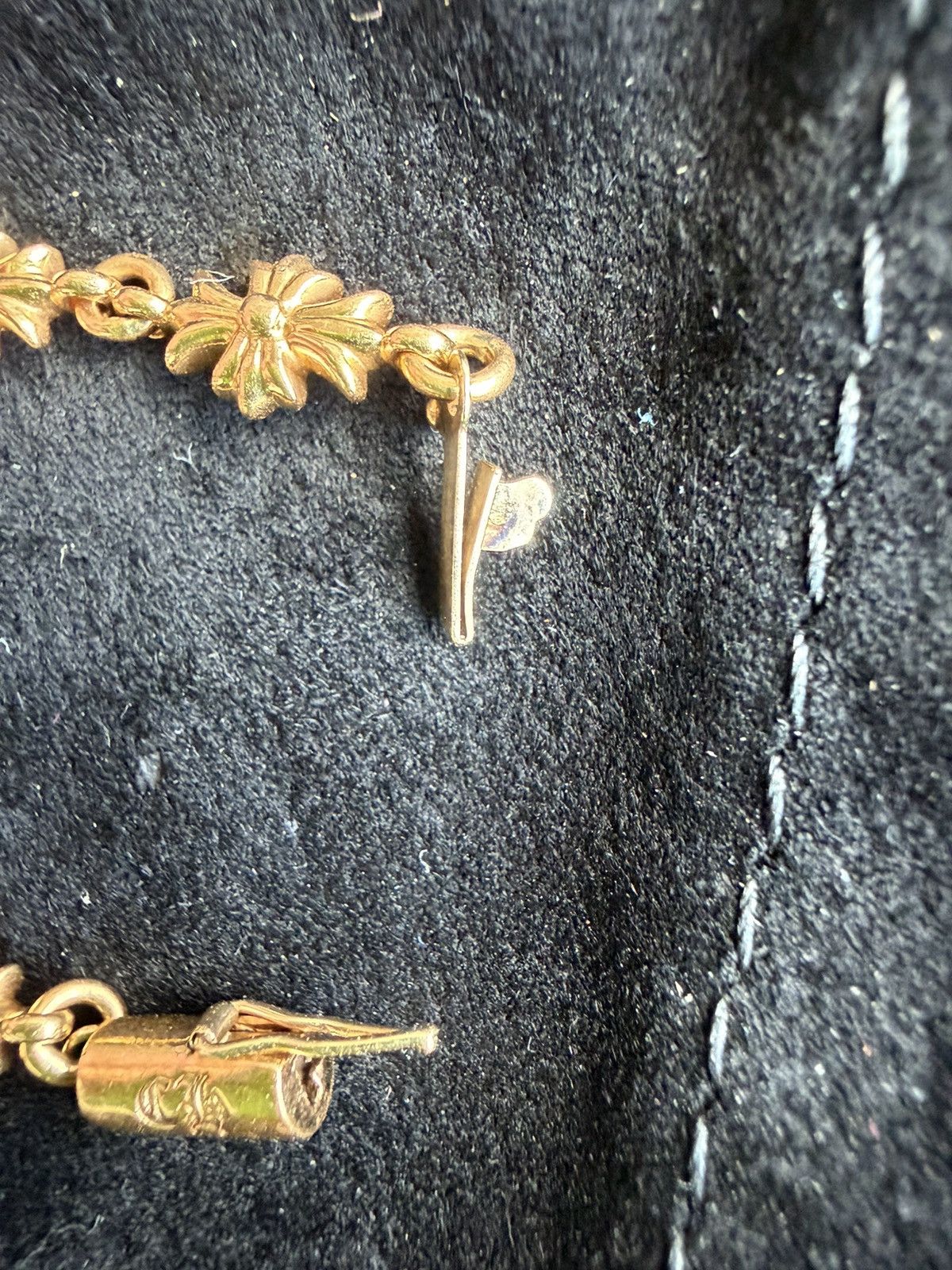 Chrome Hearts Chrome Hearts 22K gold Tiny e Bracelet 7.5 Inch Size ONE SIZE - 8 Thumbnail