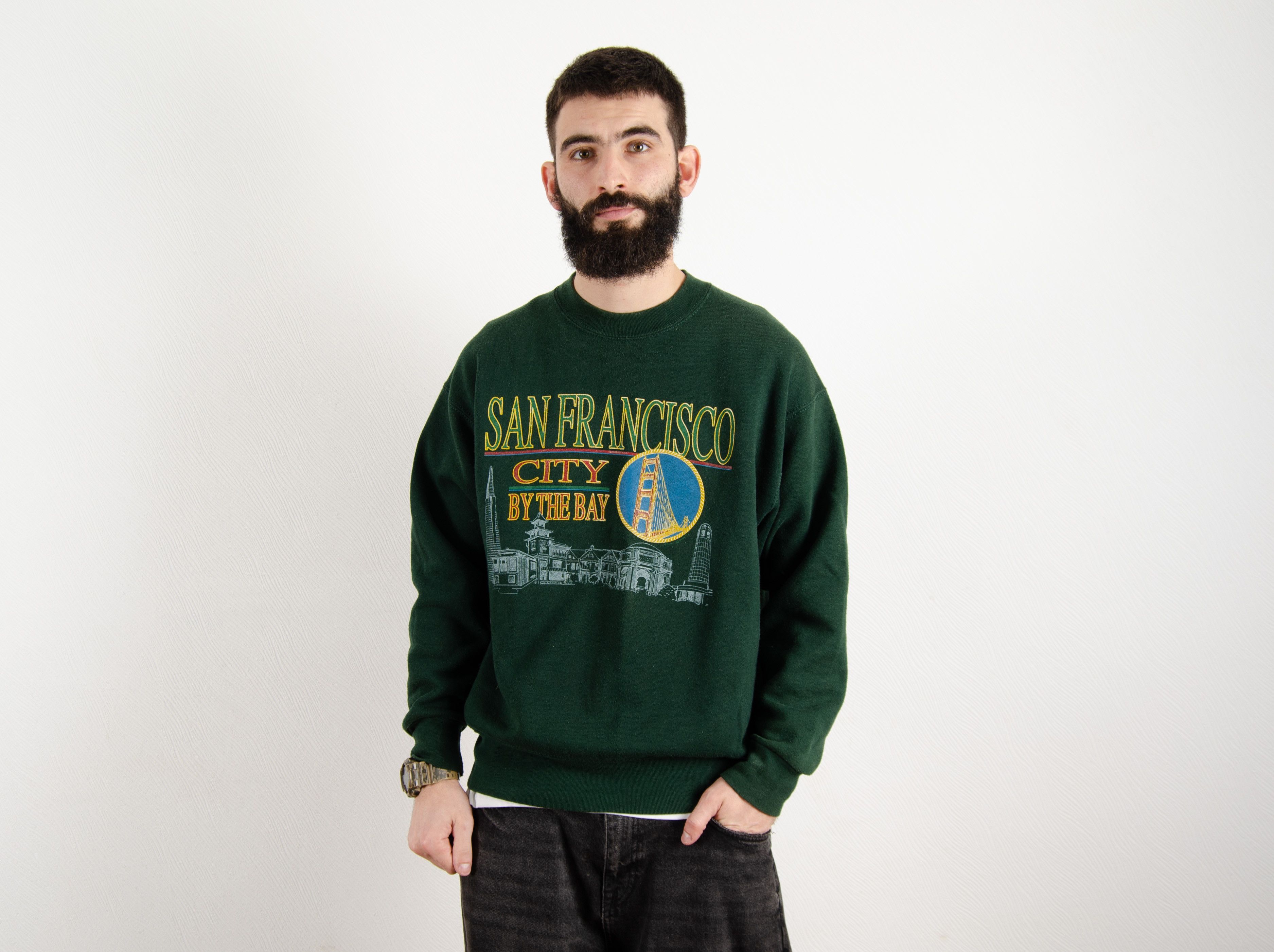 Fruit Of The Loom Vintage FOTL San Francisco City Series Sweatshirt Crewneck Size US L / EU 52-54 / 3 - 1 Thumbnail