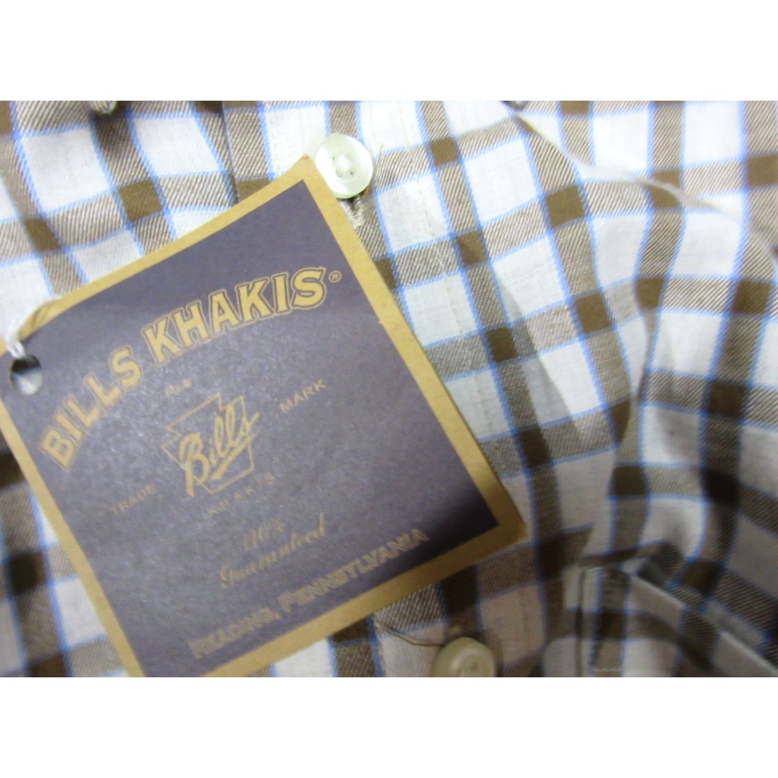 Bills Khakis Bills Khakis Shirt Mens Medium Brown Buffalo Check Flannel Button Up Classic Fit Mens Size US M / EU 48-50 / 2 - 4 Thumbnail