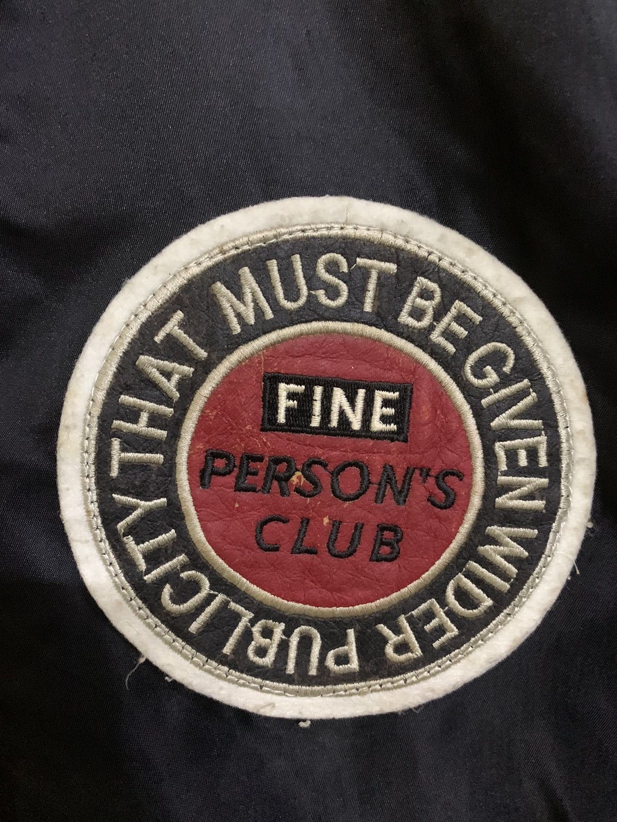 Vintage 💥Vintage 80s Persons Club Champion Bomber Ma1 Jacket Size US L / EU 52-54 / 3 - 3 Thumbnail