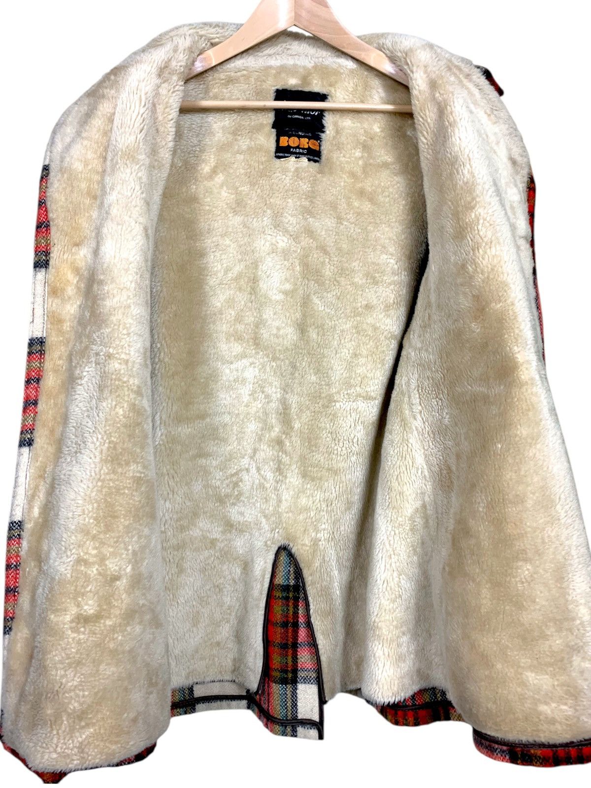 Japanese Brand 50s Vintage Canada Plaid Shearling Wool Heavy Coat Size US M / EU 48-50 / 2 - 10 Thumbnail