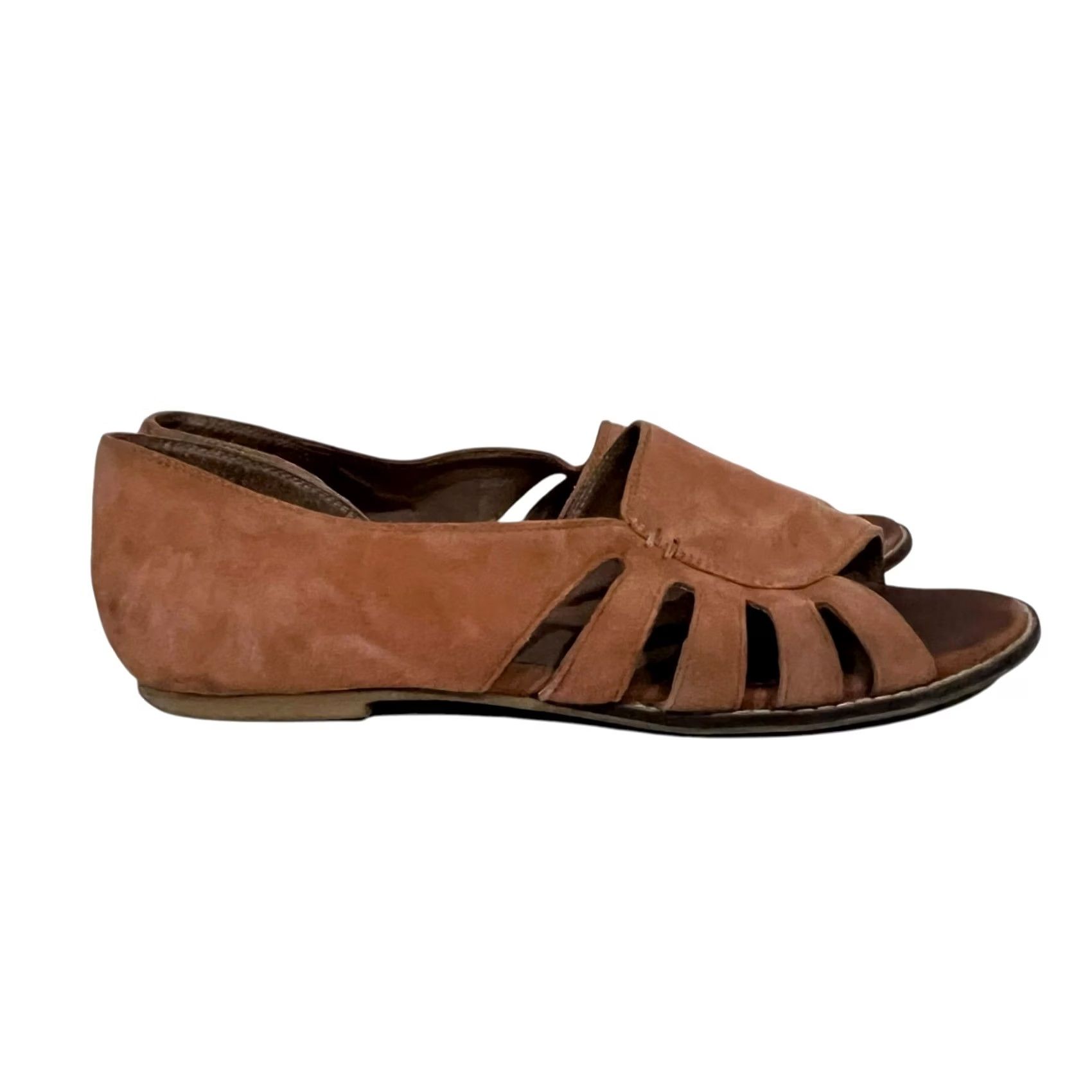 Seychelles Seychelles Radiant Flats Suede Sandals Slip On Women’s Sz 7 Pink Terracotta/Coral Sandals Flats Size US 7 / IT 37 - 3 Thumbnail