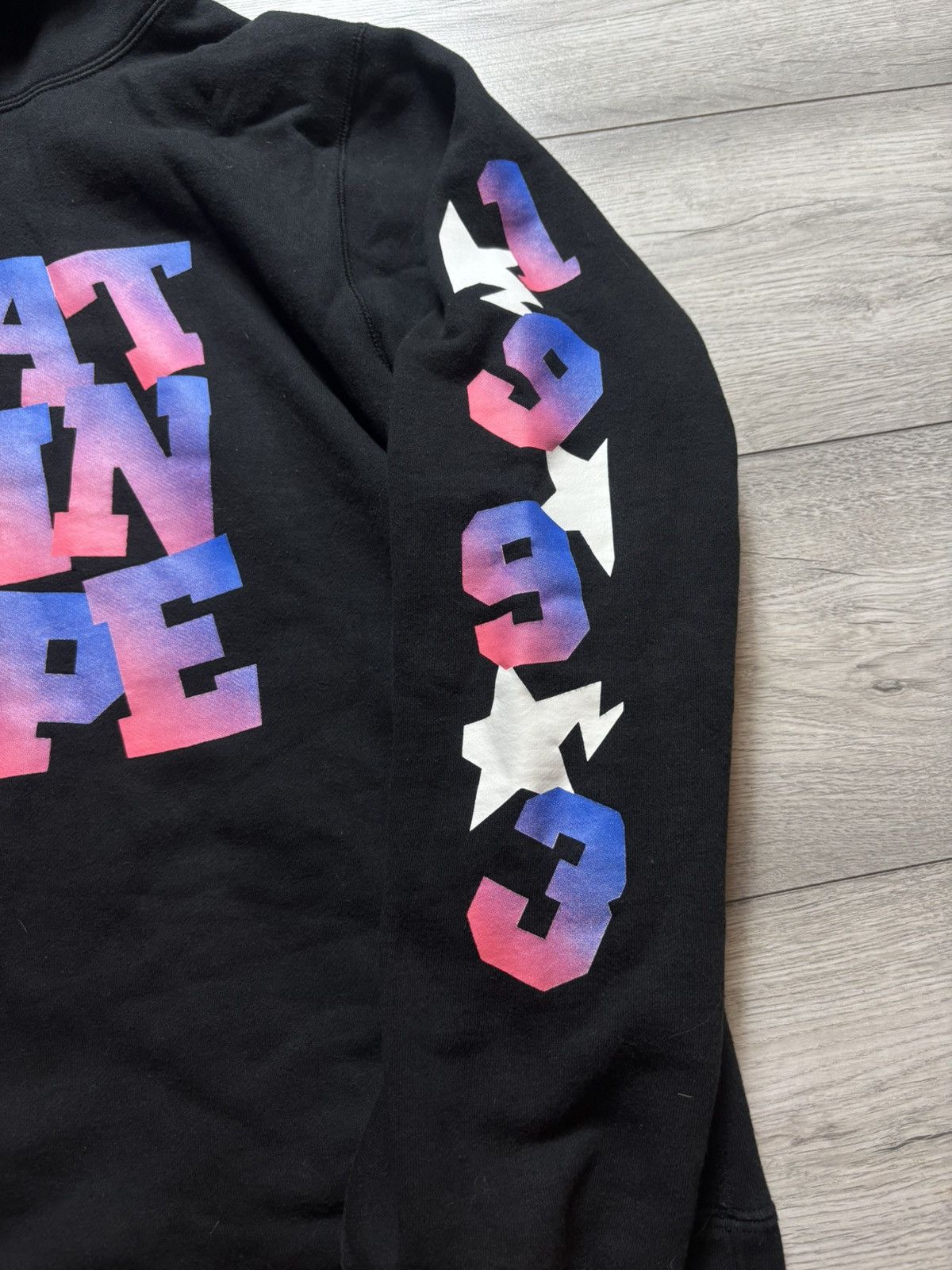 Bape Bape spellout pullover hoodie Size US L / EU 52-54 / 3 - 5 Thumbnail