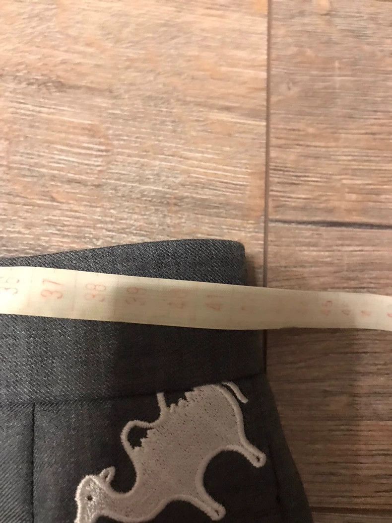 Thom Browne Thom Browne size3 Full wool material two-color patchwork ca Size US 27 - 7 Thumbnail