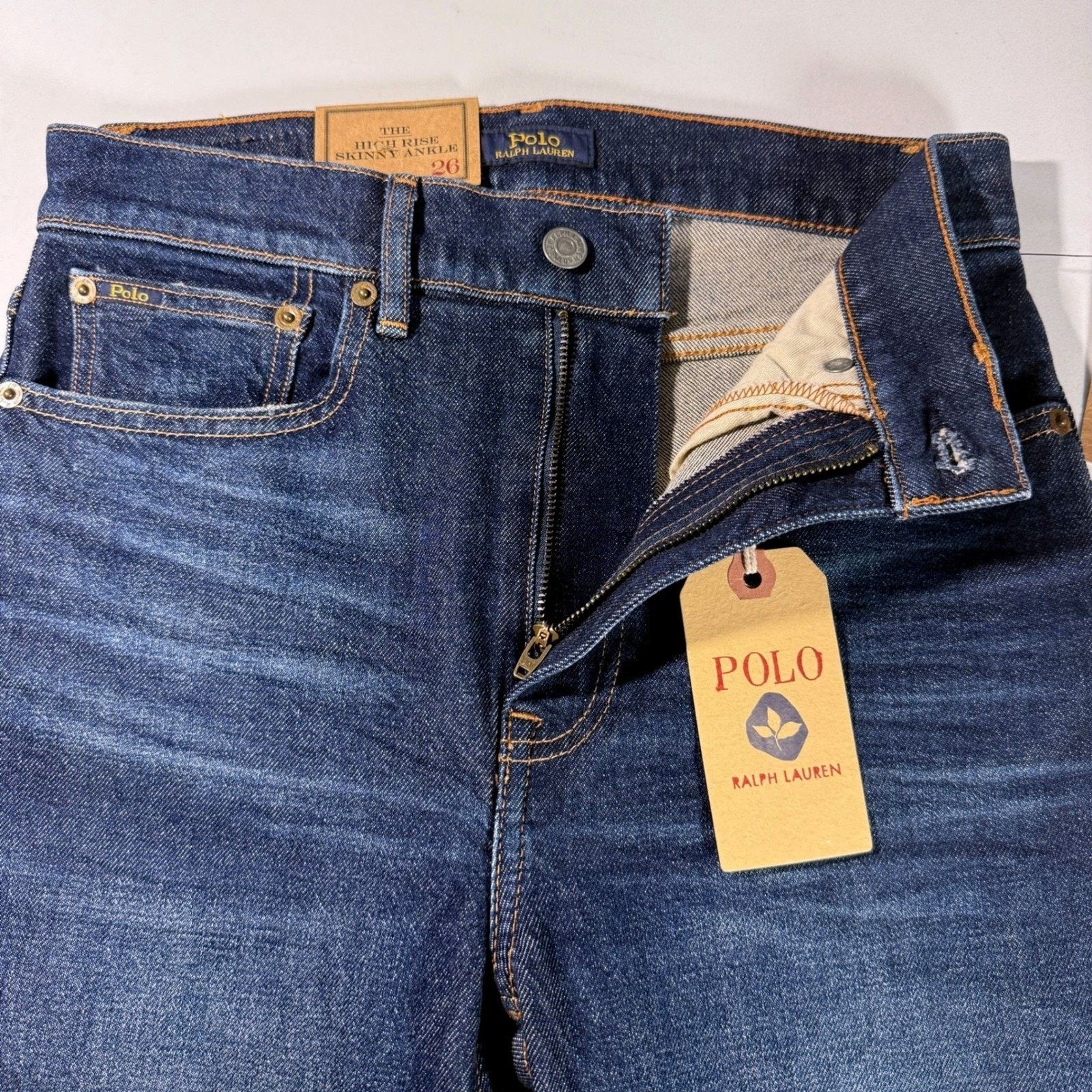 Polo Ralph Lauren Polo Ralph Lauren High Rise Skinny Jeans Dark Wash Size 26 Size 26" / US 2 / IT 38 - 6 Thumbnail
