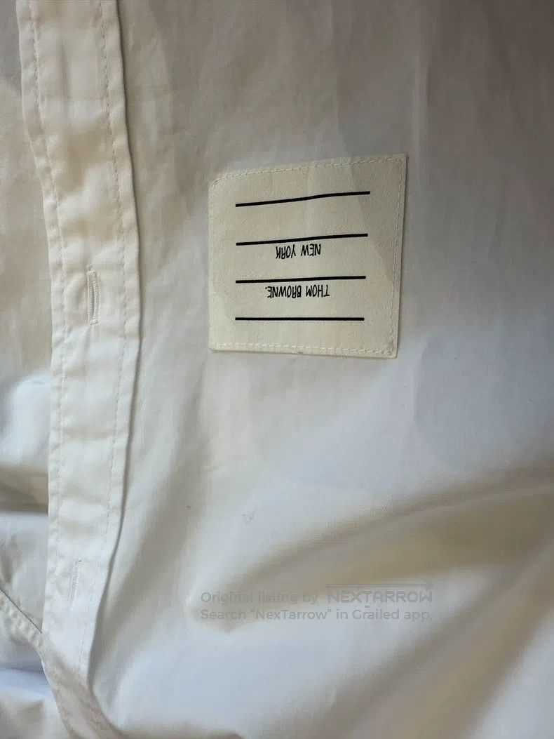Thom Browne Thom Browne Patch Pocket Button-Down Long Sleeve Shirt Size M / US 6-8 / IT 42-44 - 6 Thumbnail