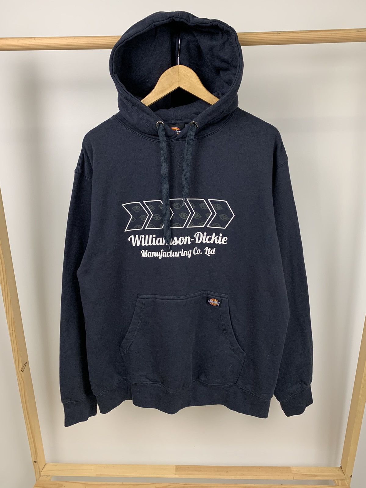 Dickies × Vintage Vintage Dickies Overprinted Logo Heavy Cotton Hoodie Size US L / EU 52-54 / 3 - 7 Thumbnail