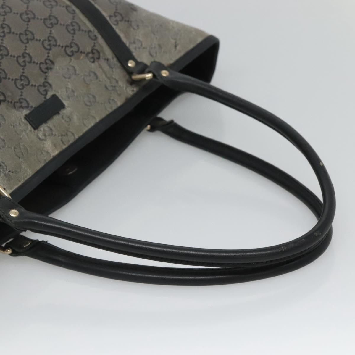 Gucci GUCCI GG Crystal Tote Bag Coated Canvas Navy Gold Size ONE SIZE - 7 Thumbnail