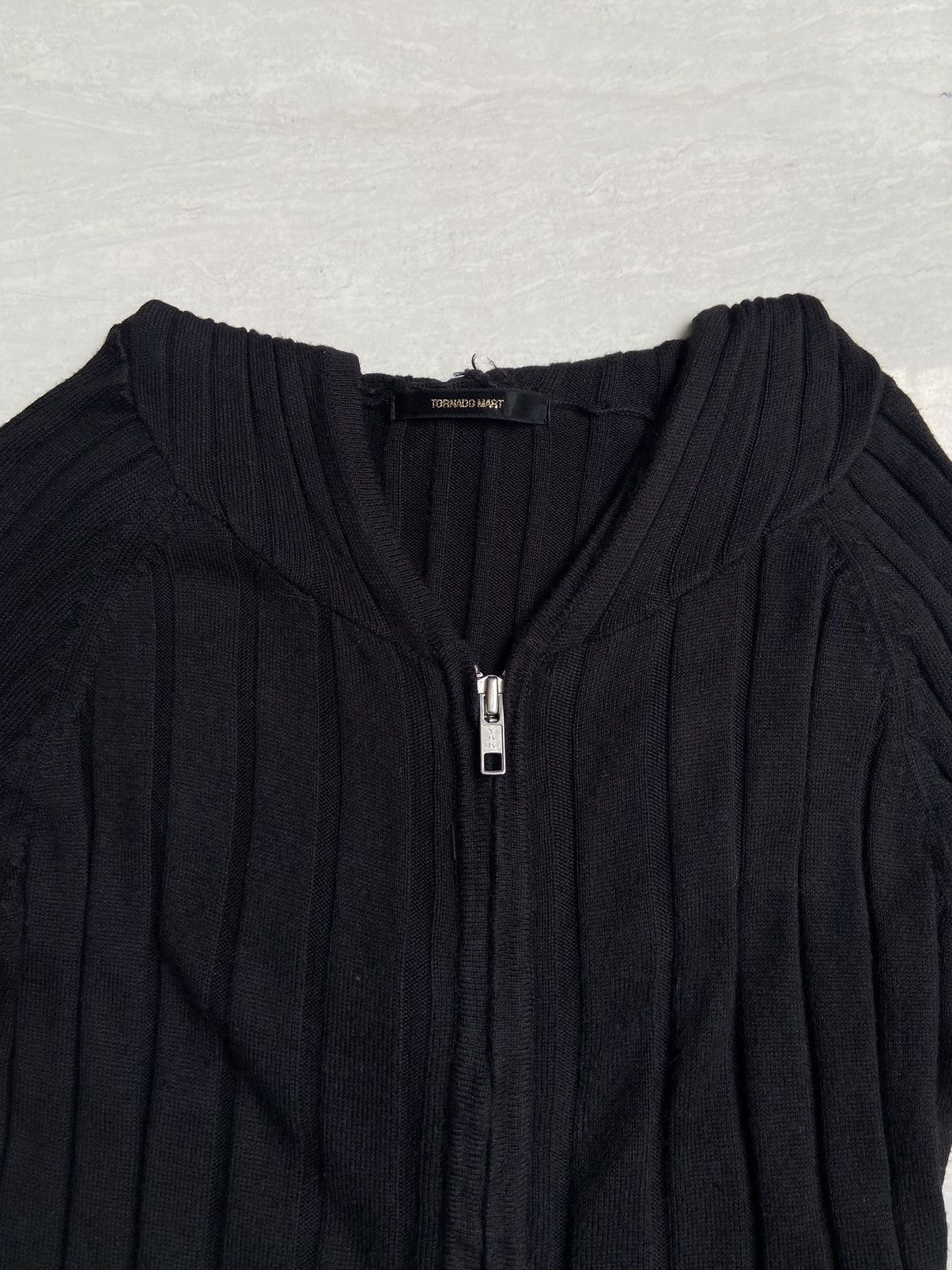 Tornado Mart TORNADO MART Black Knit Jacket Size US XS / EU 42 / 0 - 11 Thumbnail