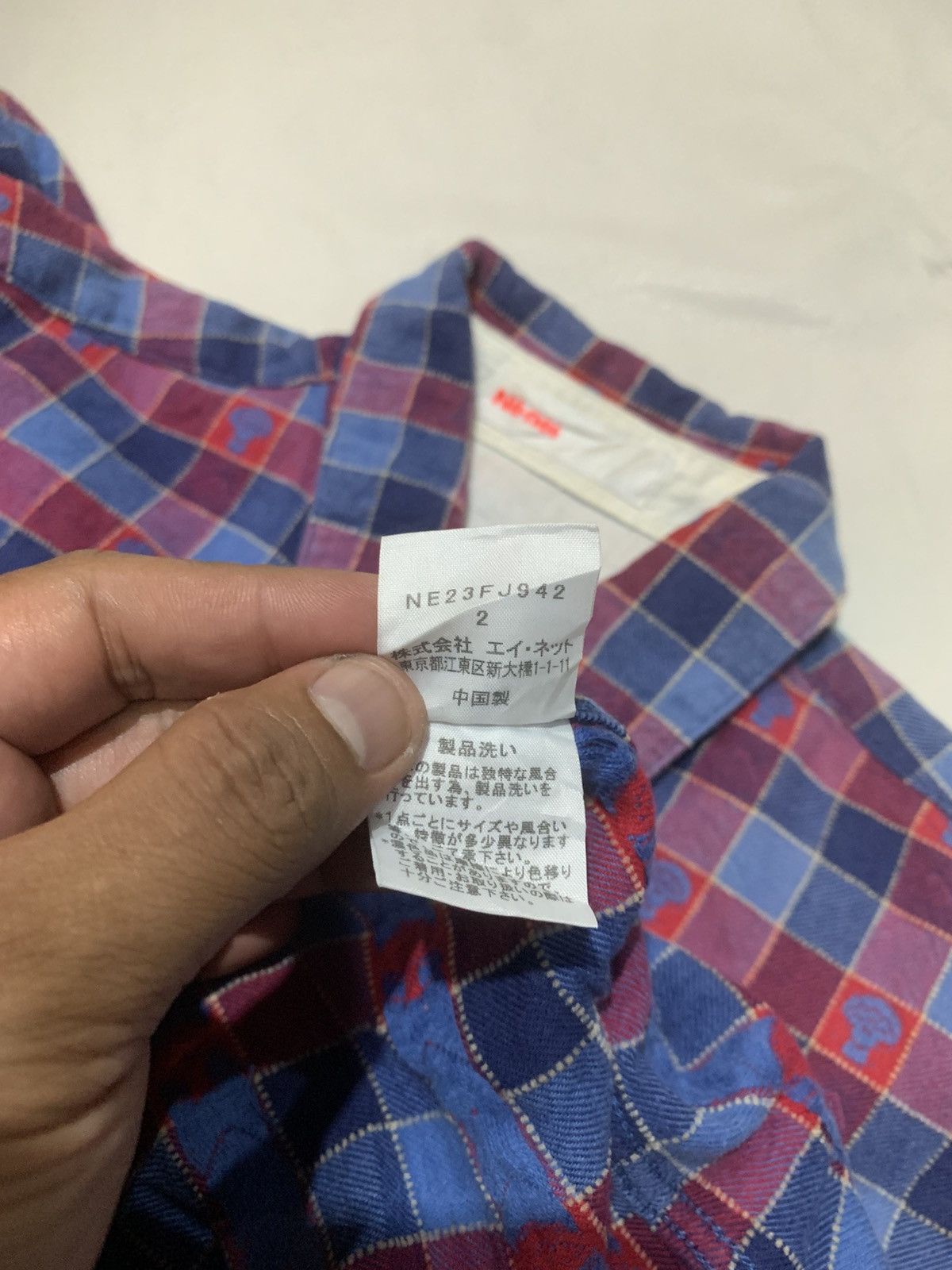 Ne-Net Ne-Net FLANNEL SHIRT ALL OVER LOGO Size US M / EU 48-50 / 2 - 11 Thumbnail