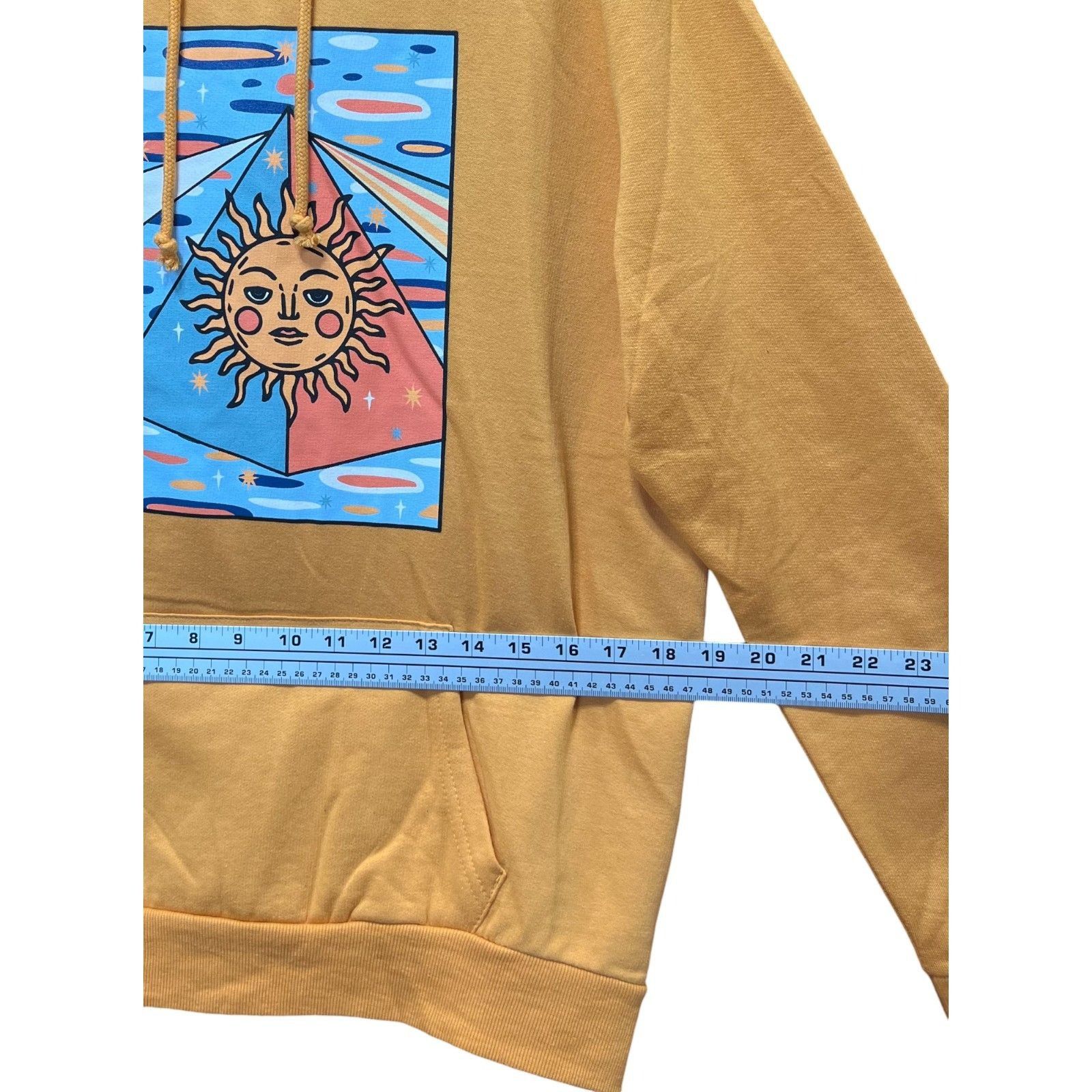 Pink Floyd Pink Floyd - Men's Long Sleeve Hooded Sweatshirt - Yellow - Size US M / EU 48-50 / 2 - 4 Thumbnail
