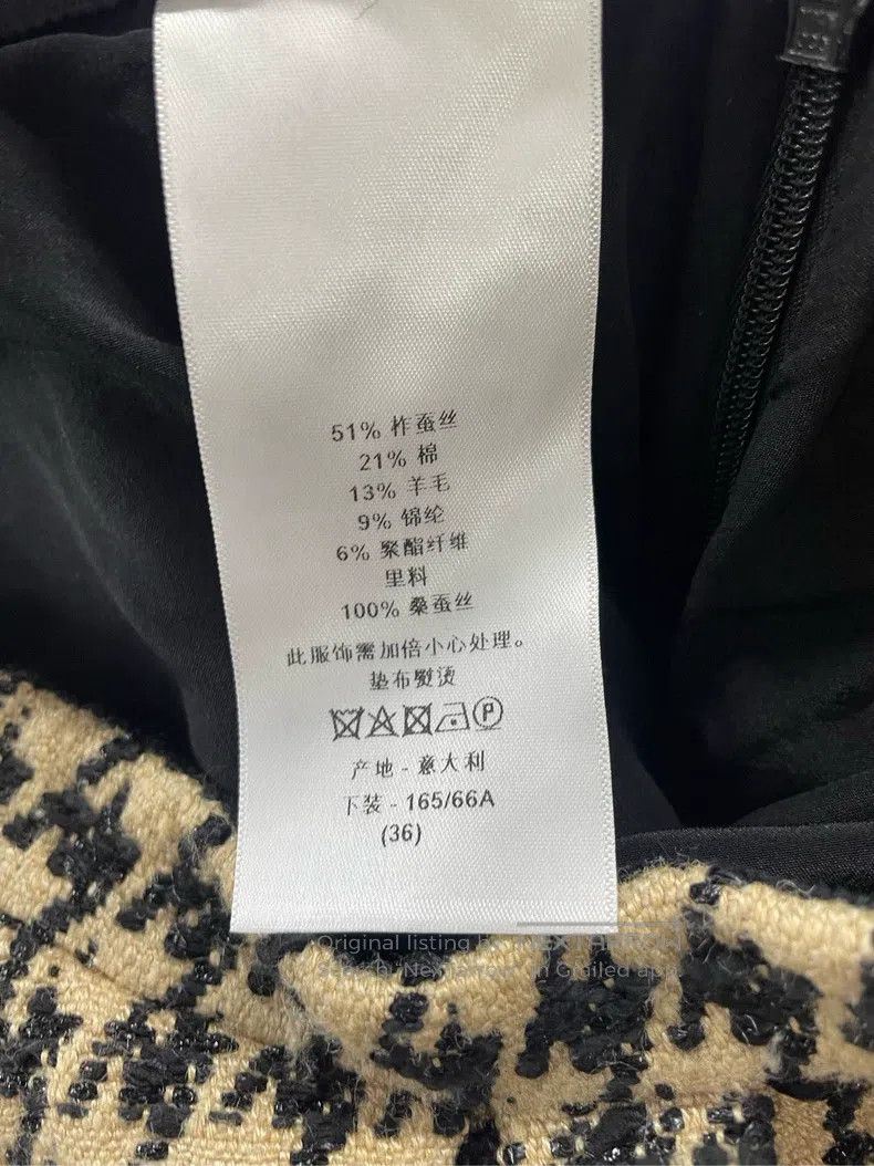 Dior Dior Half-skirt with a thousand-bird check Size 24" / US 00 / IT 34 - 5 Thumbnail