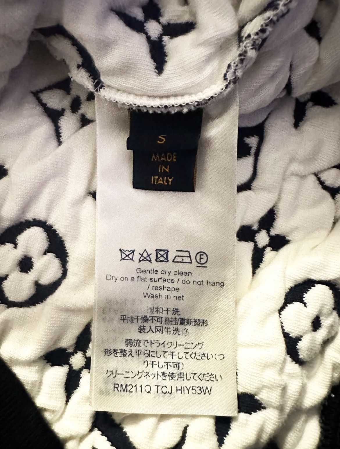 Louis Vuitton Louis Vuitton Navy & White Monogram Sweater Size US S / EU 44-46 / 1 - 4 Thumbnail