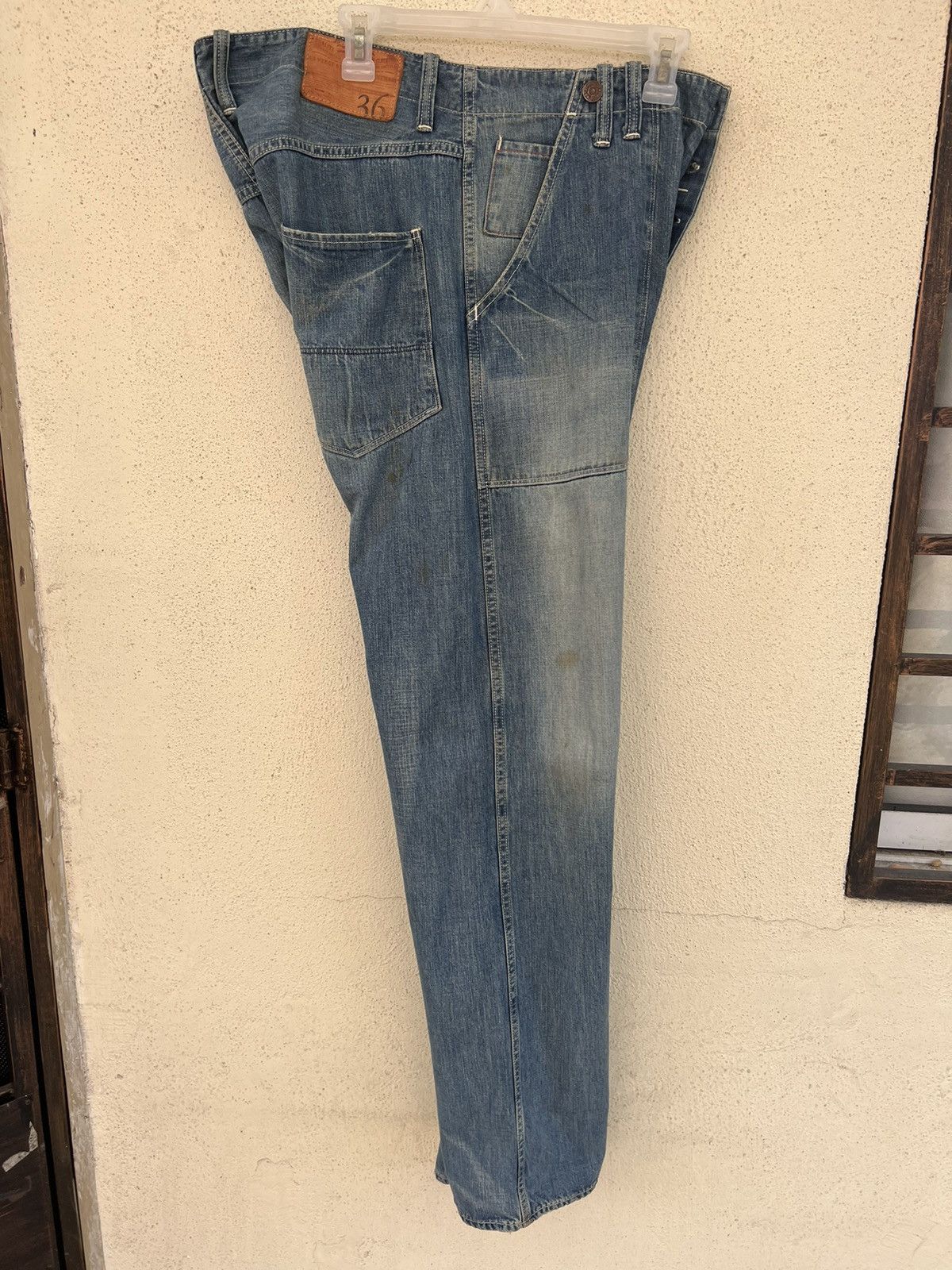 ANACHRONORM Anachronorm Japan Dirty Muddy Denim Distress Mine Jeans Size US 36 / EU 52 - 22 Thumbnail