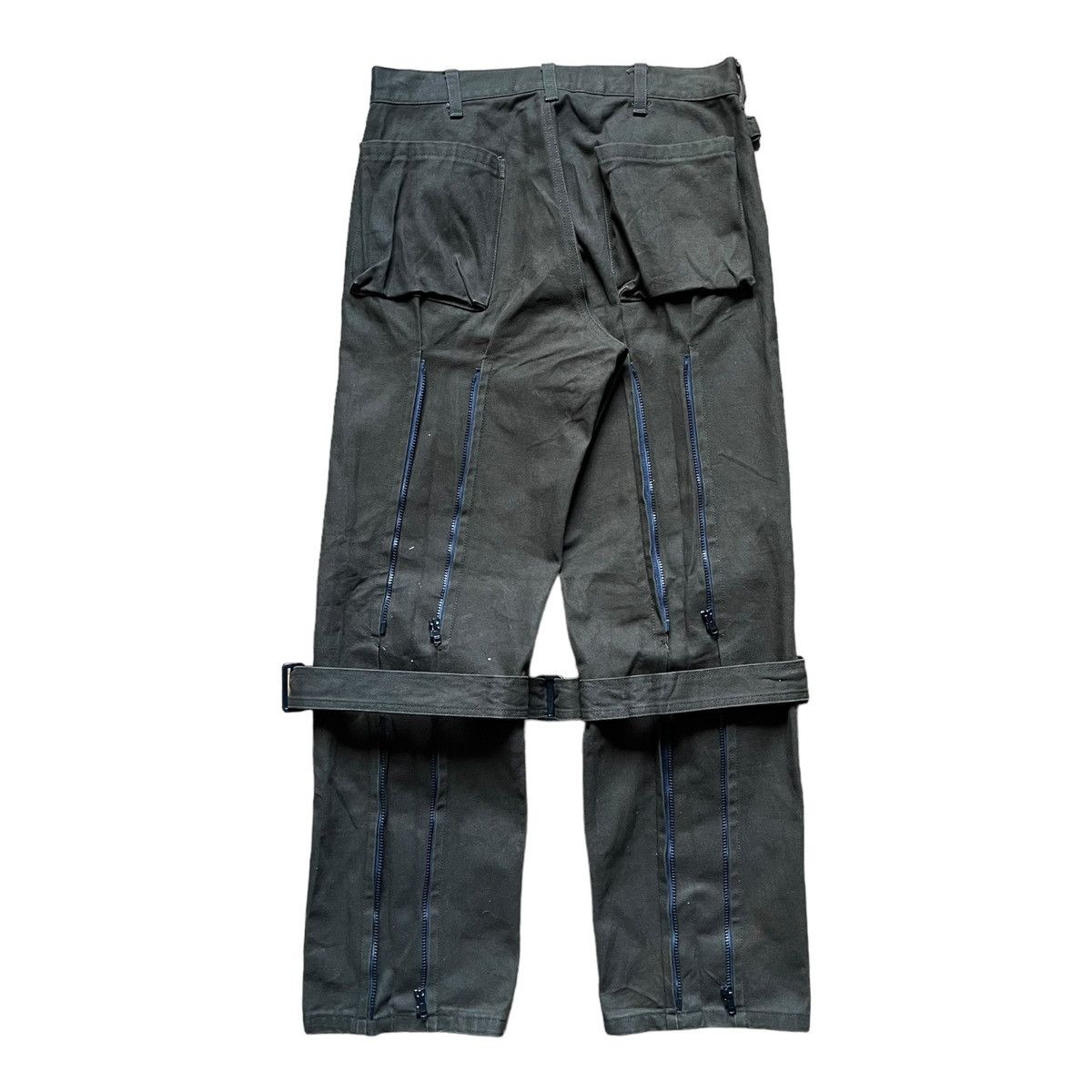 14th Addiction × If Six Was Nine × Japanese Brand 2000s Milkboy Japan Bondage Multi Zipper Pants Size US 31 - 2 Thumbnail