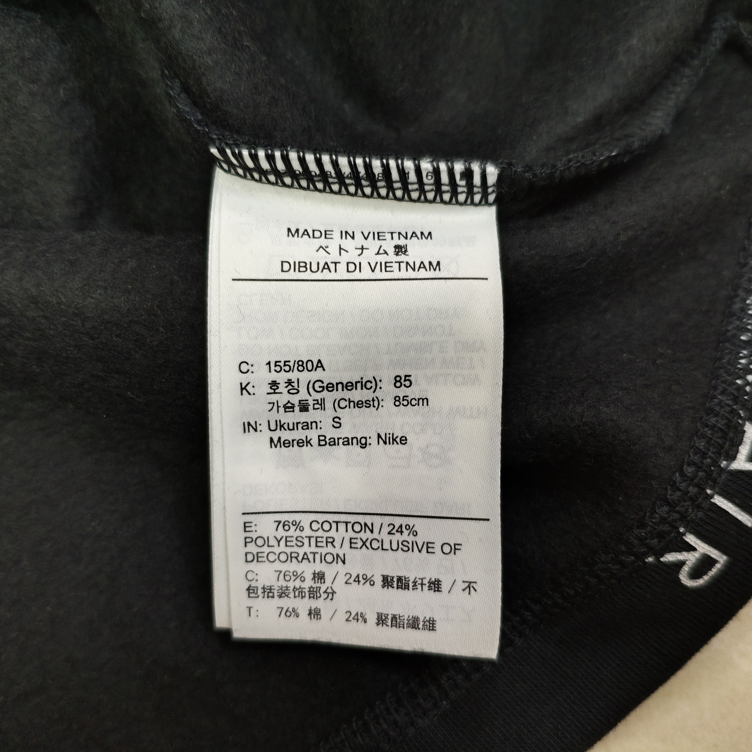 Nike ACG NIKE AIR Monogram Black Crop Tops Size S / US 4 / IT 40 - 8 Thumbnail