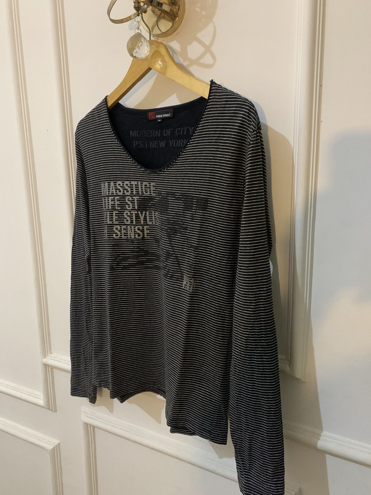 Japanese Brand 2000s Publicspace • Japanese poem stripped curt cobain styel Size US M / EU 48-50 / 2 - 2 Thumbnail
