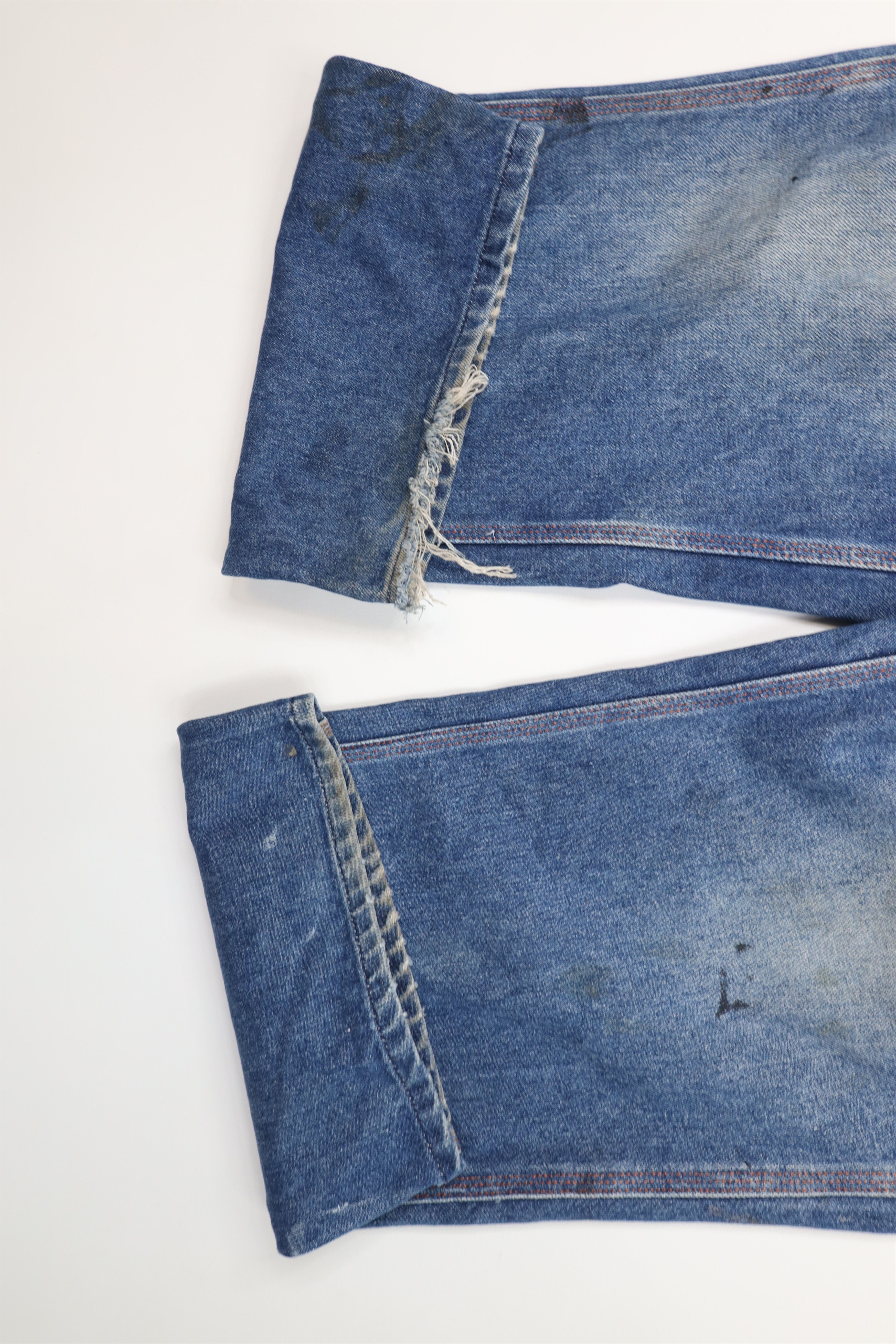 Big Mac Vintage 90s Big Mac Wide Leg Dungaree Denim Jeans Workwear Size US 40 / EU 56 - 5 Thumbnail