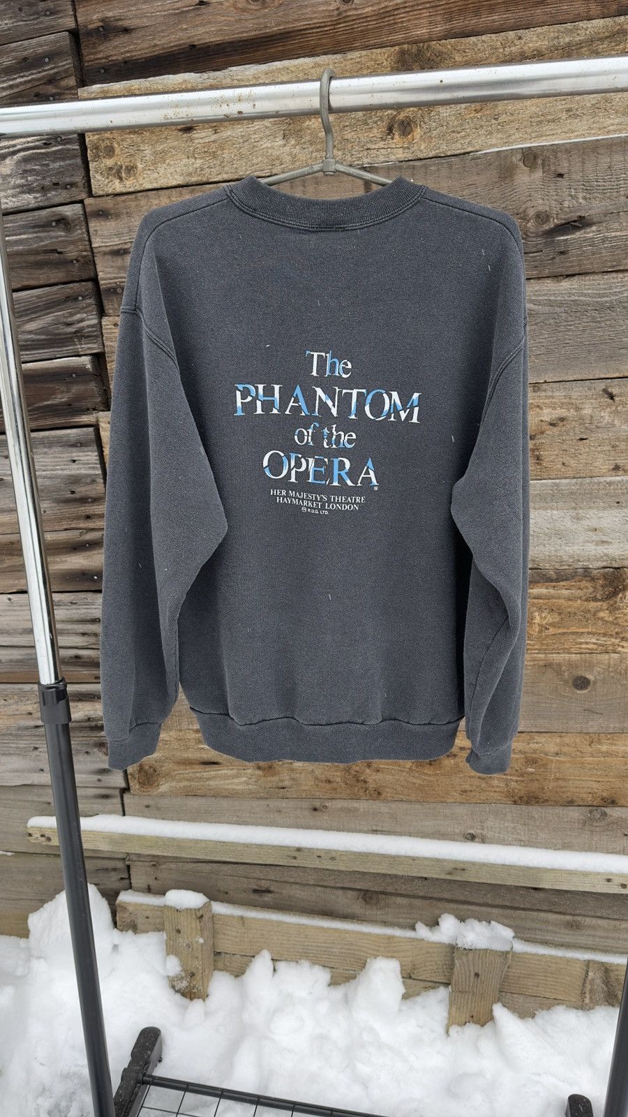 Vintage 1988 Vintage The Phantom Of The Opera Sweatshirt Kanye Style Size US L / EU 52-54 / 3 - 5 Thumbnail